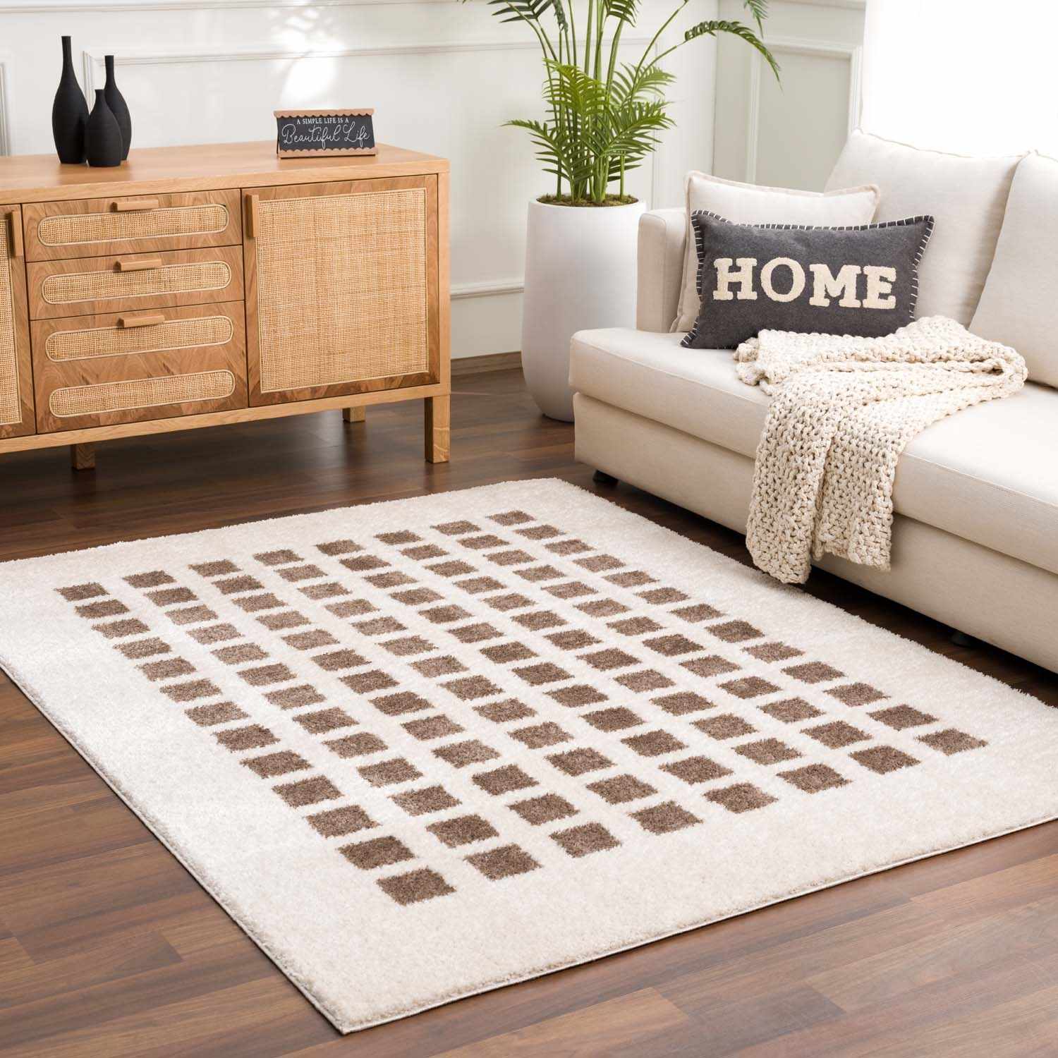 Baback Brown Washable Area Rug - Image 2