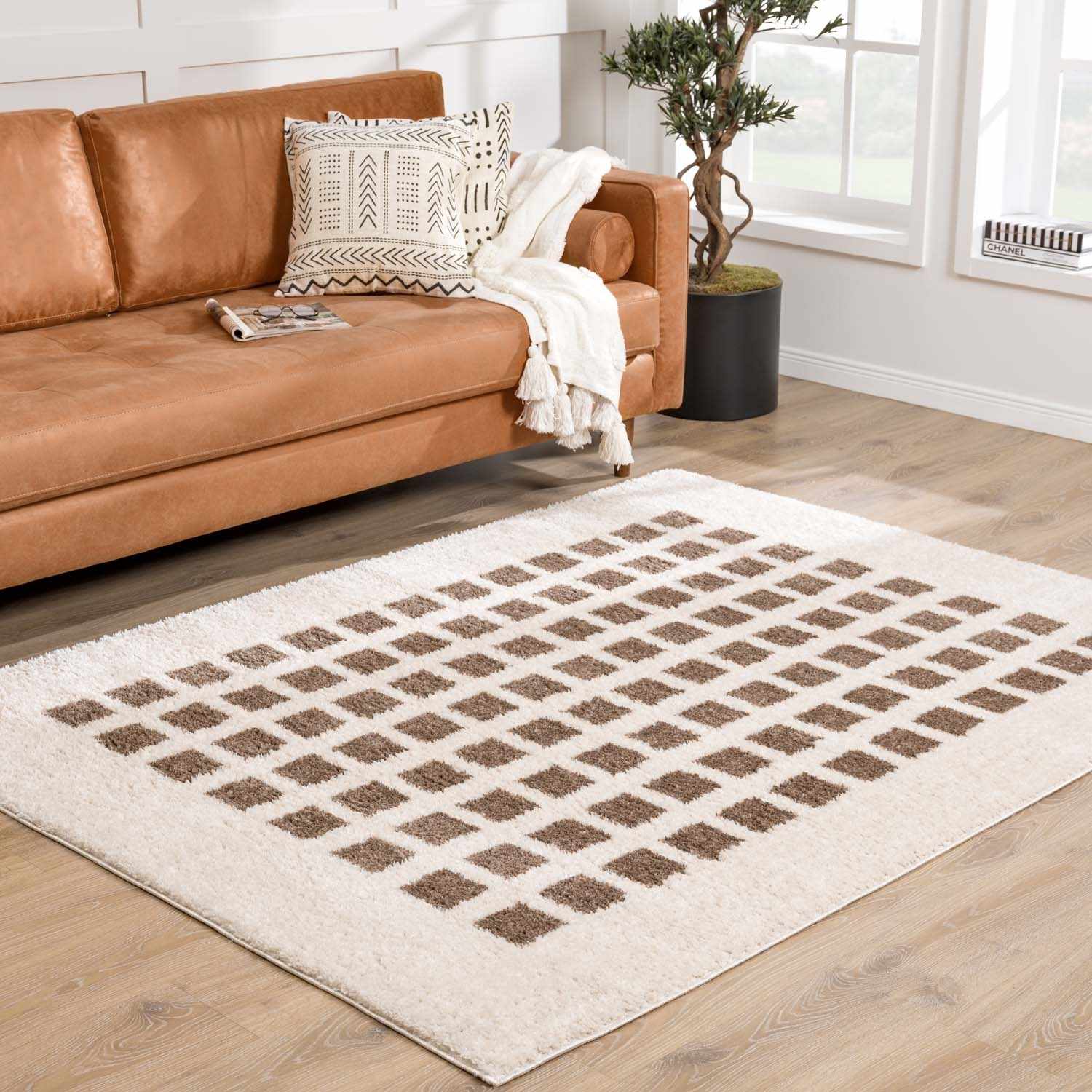 Baback Brown Washable Area Rug - Image 3