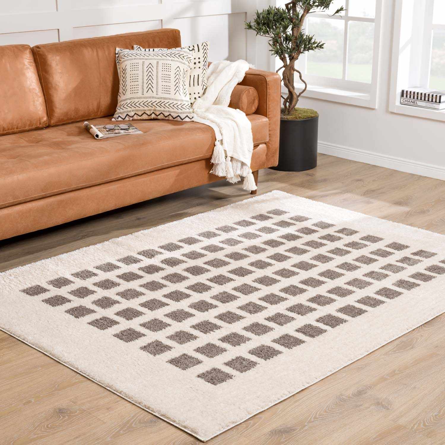 Baback Charcoal Washable Area Rug - Image 3