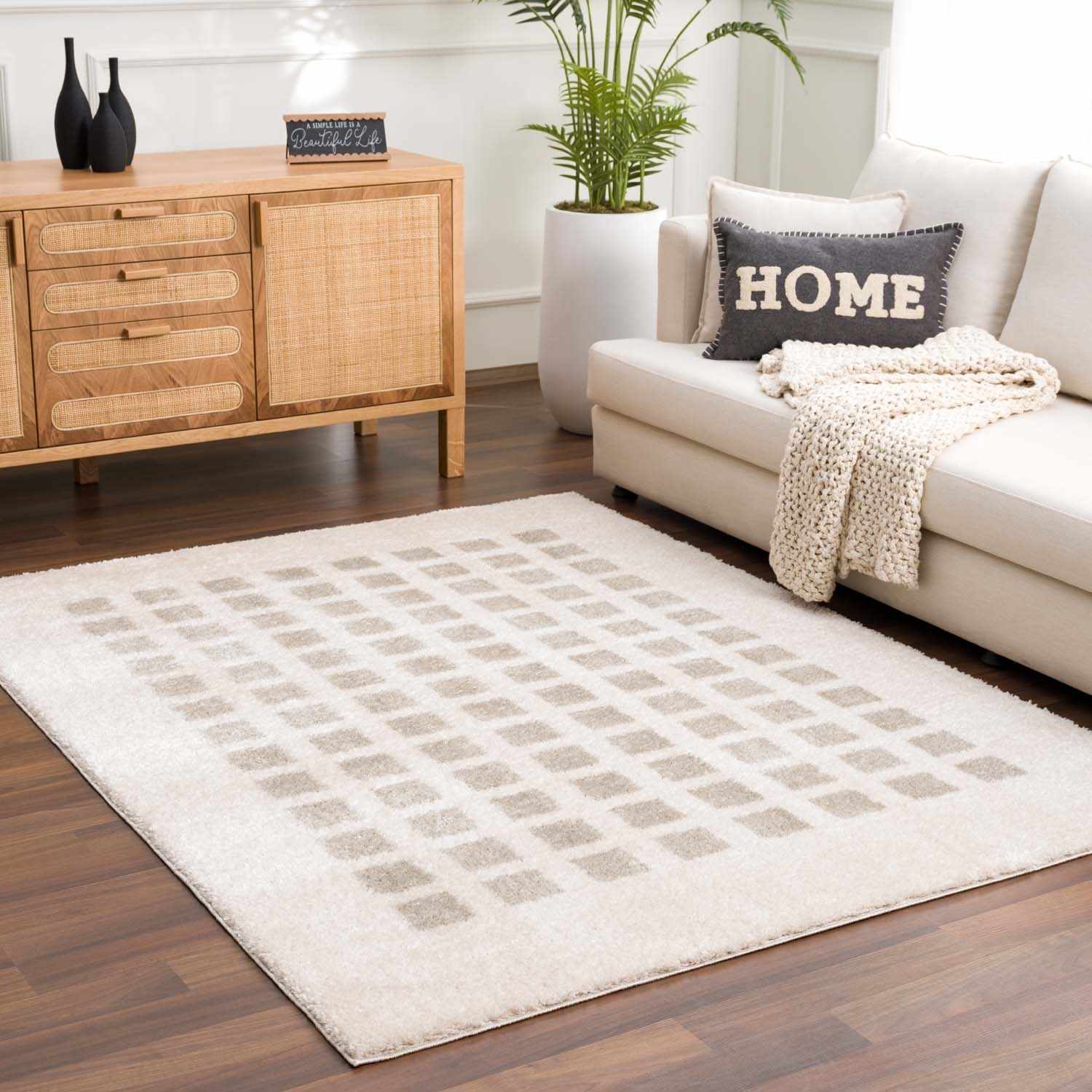 Baback Gray Washable Area Rug - Image 2