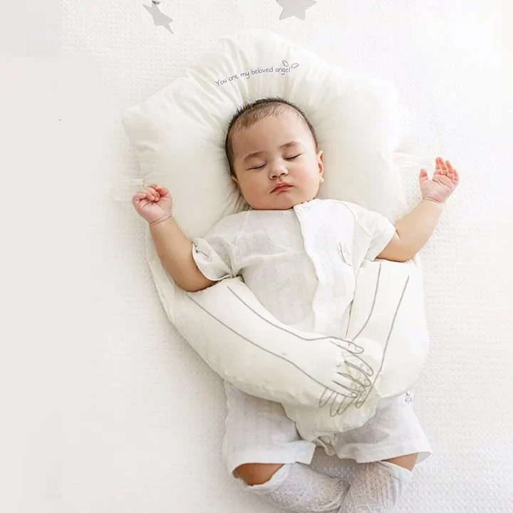Baby Anti Flat Head Pillow Organic Cotton Infant Sleeping Support Cushion - Image 11