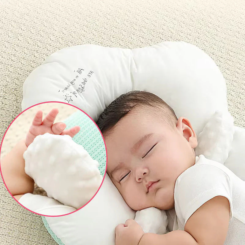 Baby Anti Flat Head Pillow Organic Cotton Infant Sleeping Support Cushion - Image 12