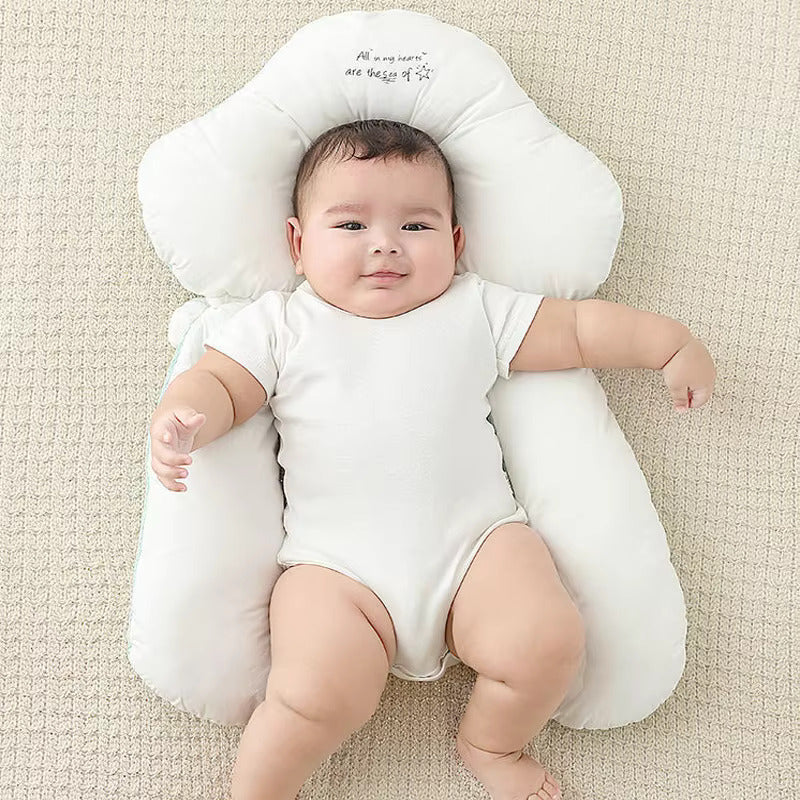Baby Anti Flat Head Pillow Organic Cotton Infant Sleeping Support Cushion - Image 4