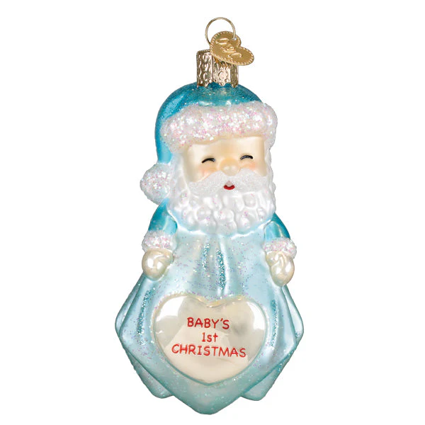 Baby Boys 1st Santa Lovey Ornament - Image 2