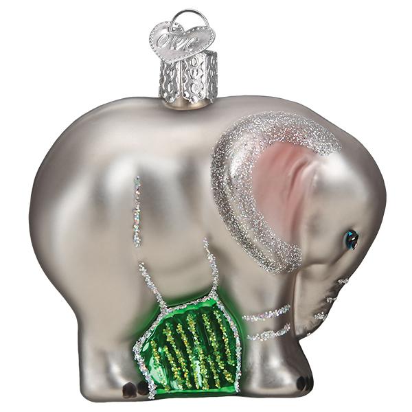 Baby Elephant Ornament by Old World Christmas - Image 3