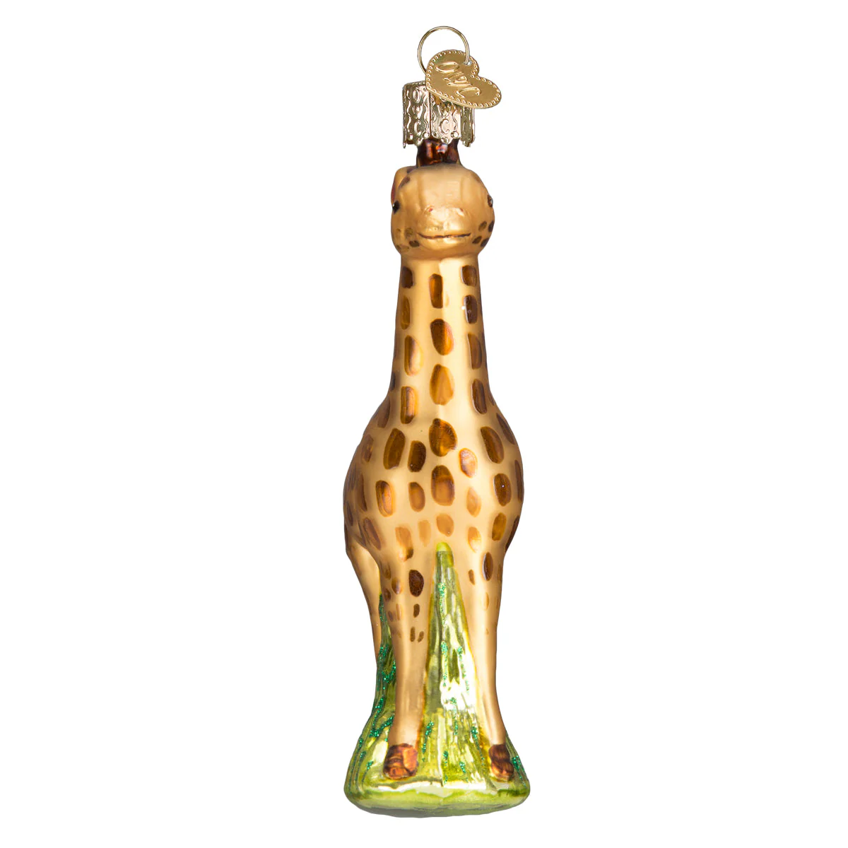Baby Giraffe Ornament Hand-Blown Glass 4.5x2.5x4.75 Inches - Image 5