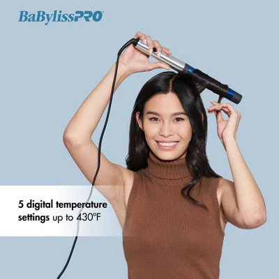 BaBylissPRO Nano Titanium Curling Wand Blue - New - Image 5