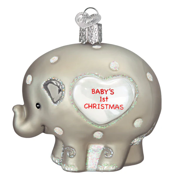 Baby's 1st Elephant Ornament - Image 3