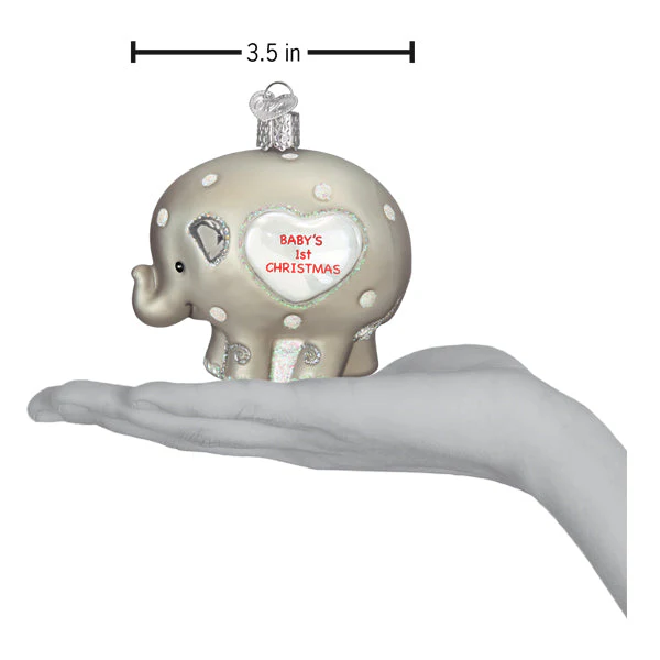 Baby's 1st Elephant Ornament - Image 6