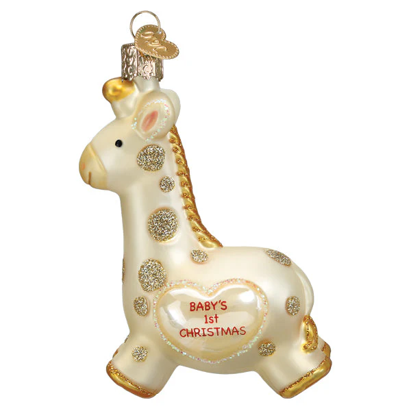 Baby's First Christmas Giraffe Ornament - Image 3