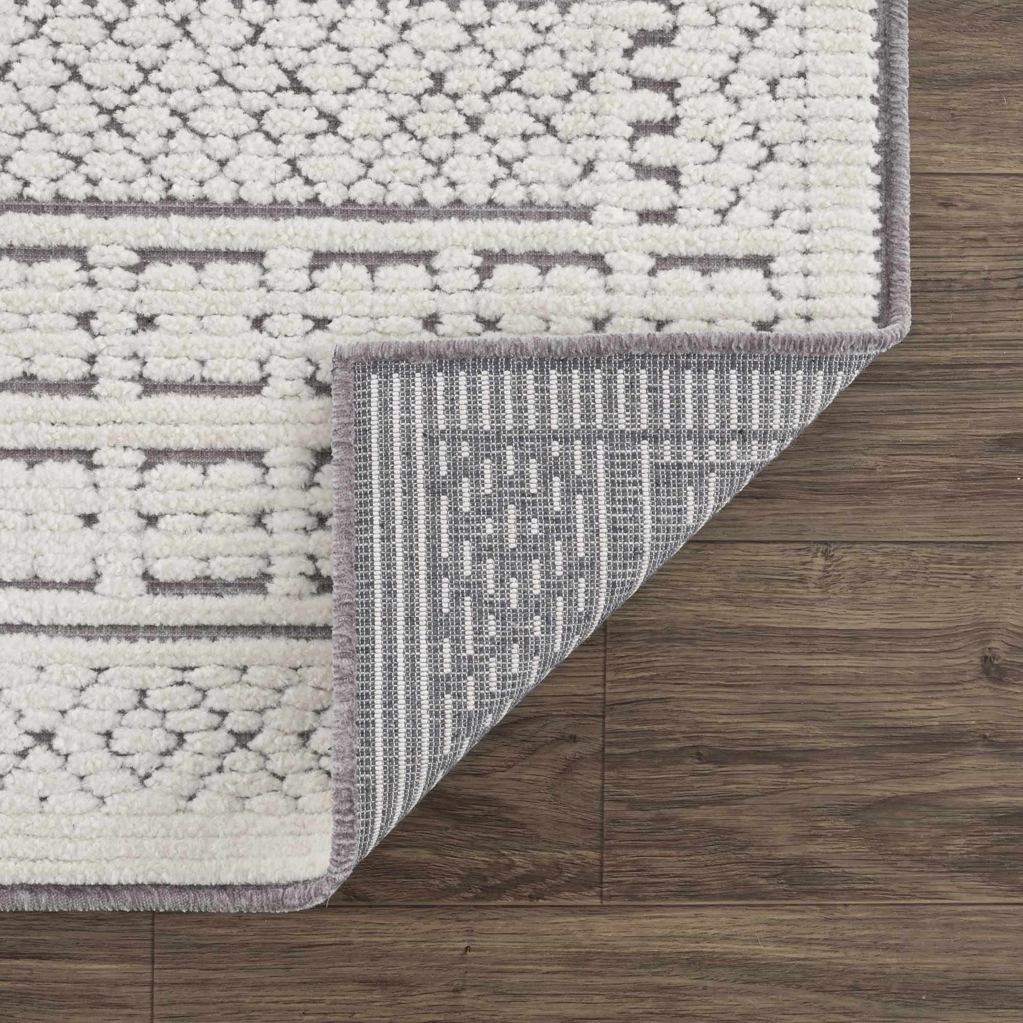 Bahar Cream & Gray Washable Area Rug - Clearance - Image 6
