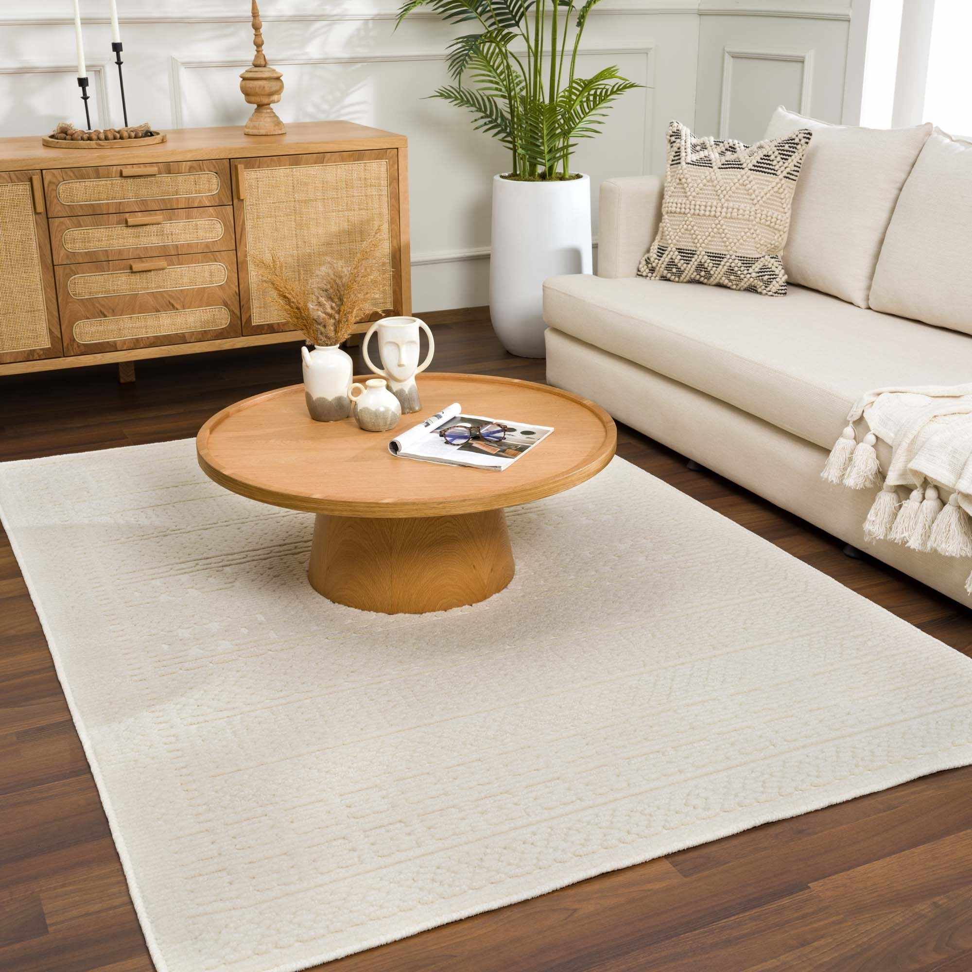 Bahar Cream Washable Area Rug - Image 12