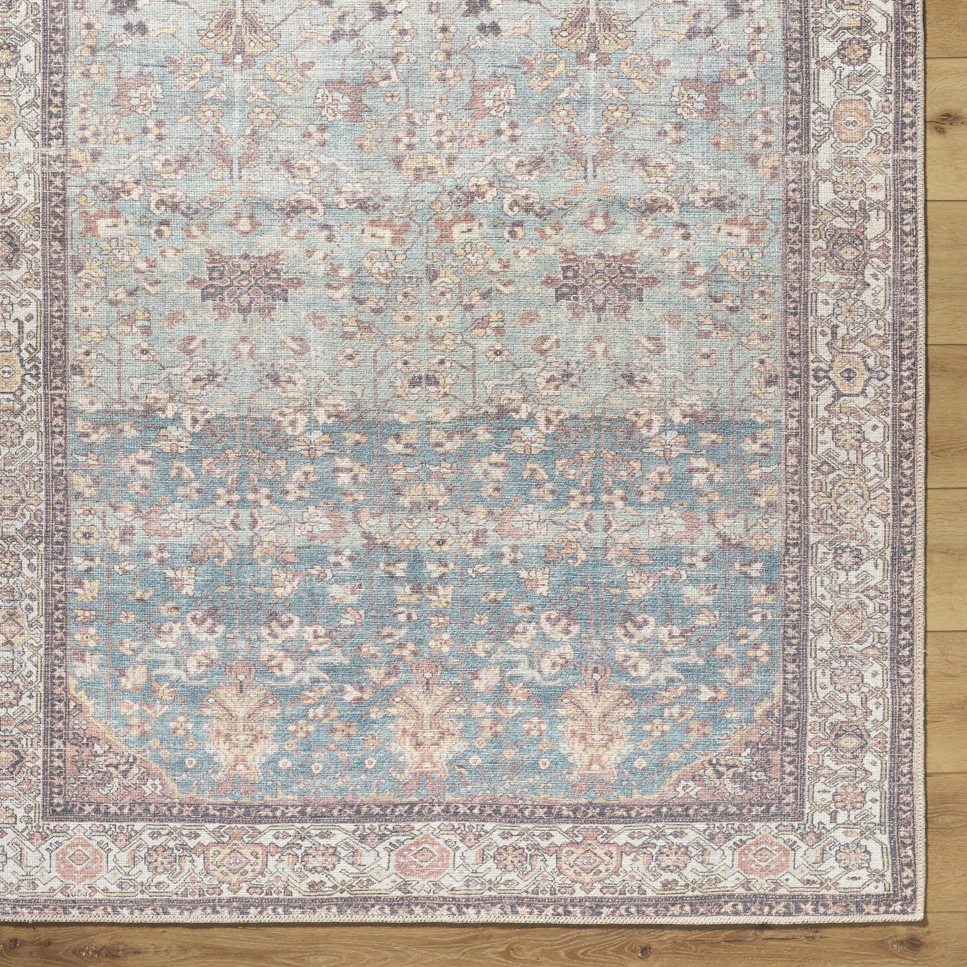 Bahram Vintage Flat Pile Washable Rug - Image 7