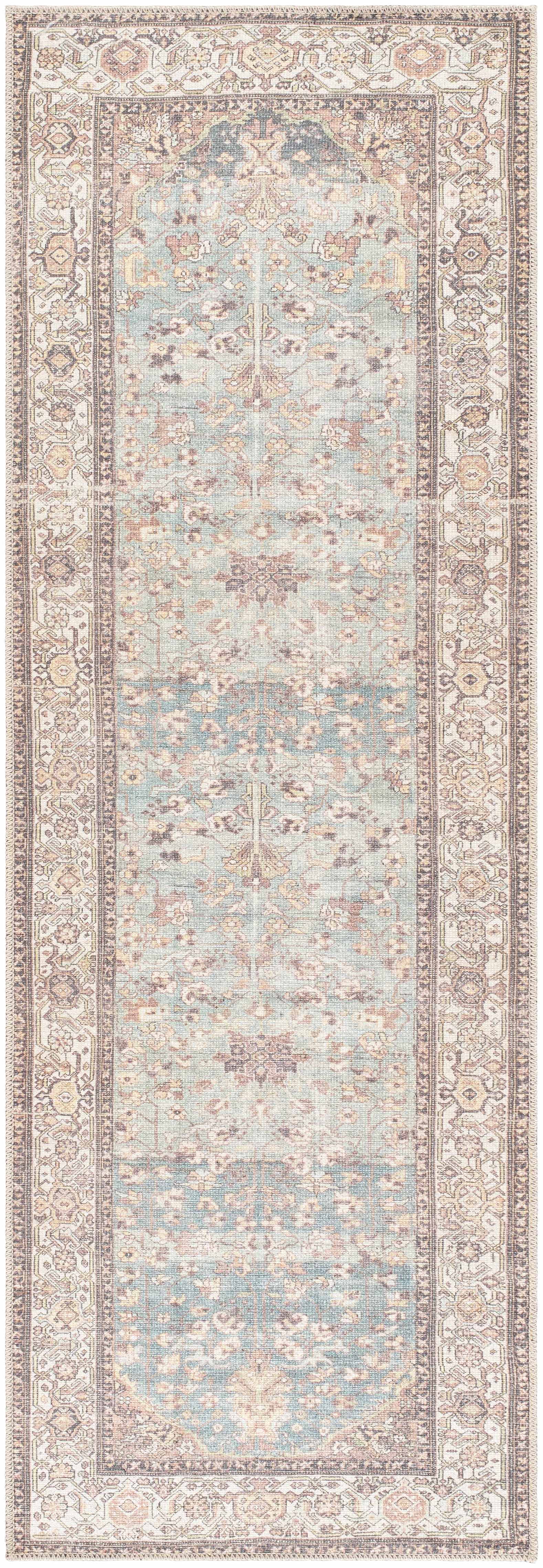 Bahram Vintage Flat Pile Washable Rug - Image 8