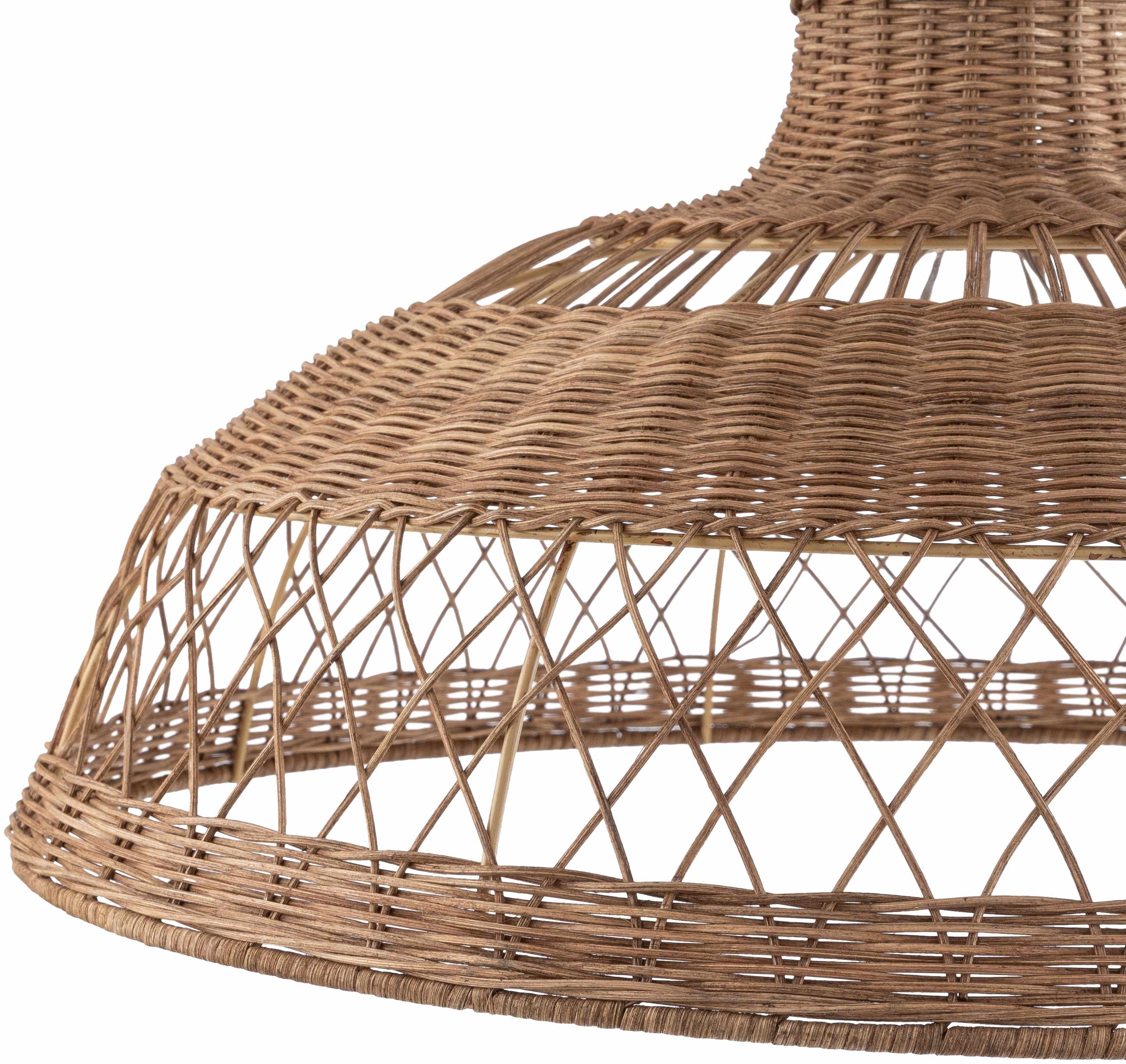 Bailleval Dark Brown Rattan Pendant - Image 7