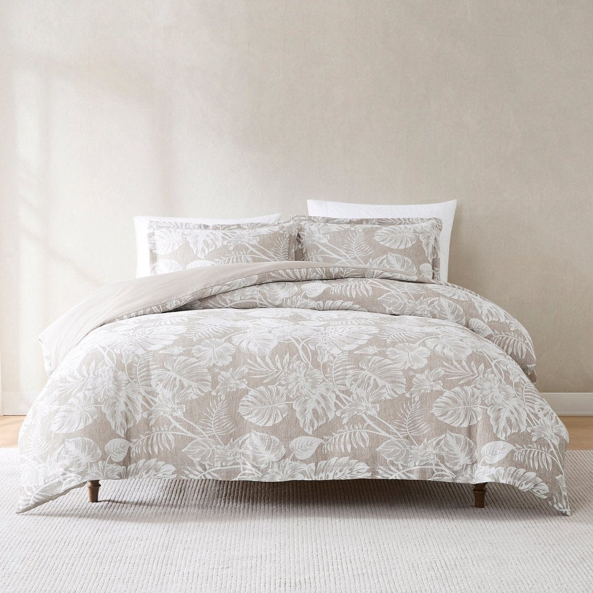 Bali Tropical Leaves Gauze Jacquard Duvet Cover Set - Image 9