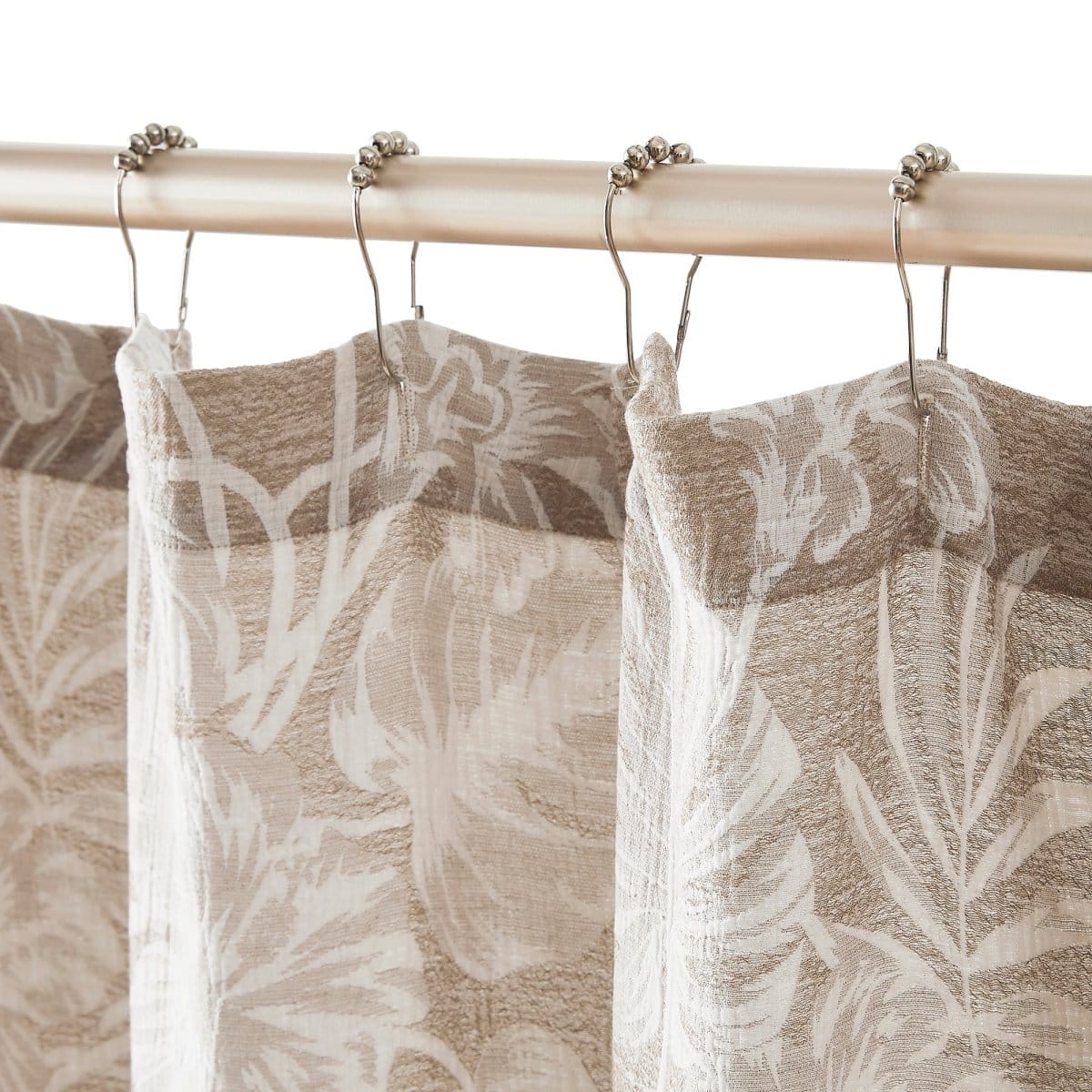 Bali Tropical Leaves Shower Curtain - Image 2