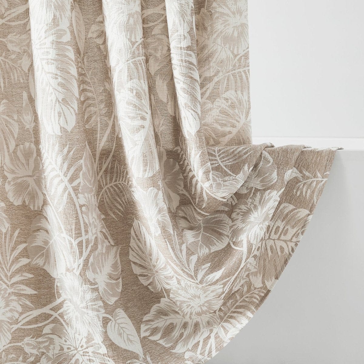Bali Tropical Leaves Shower Curtain - Image 4