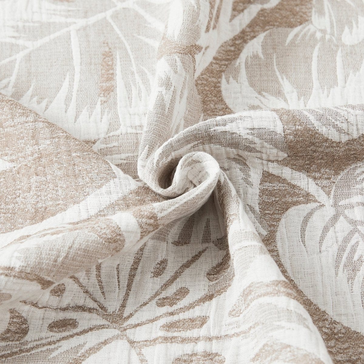 Bali Tropical Leaves Shower Curtain - Image 5