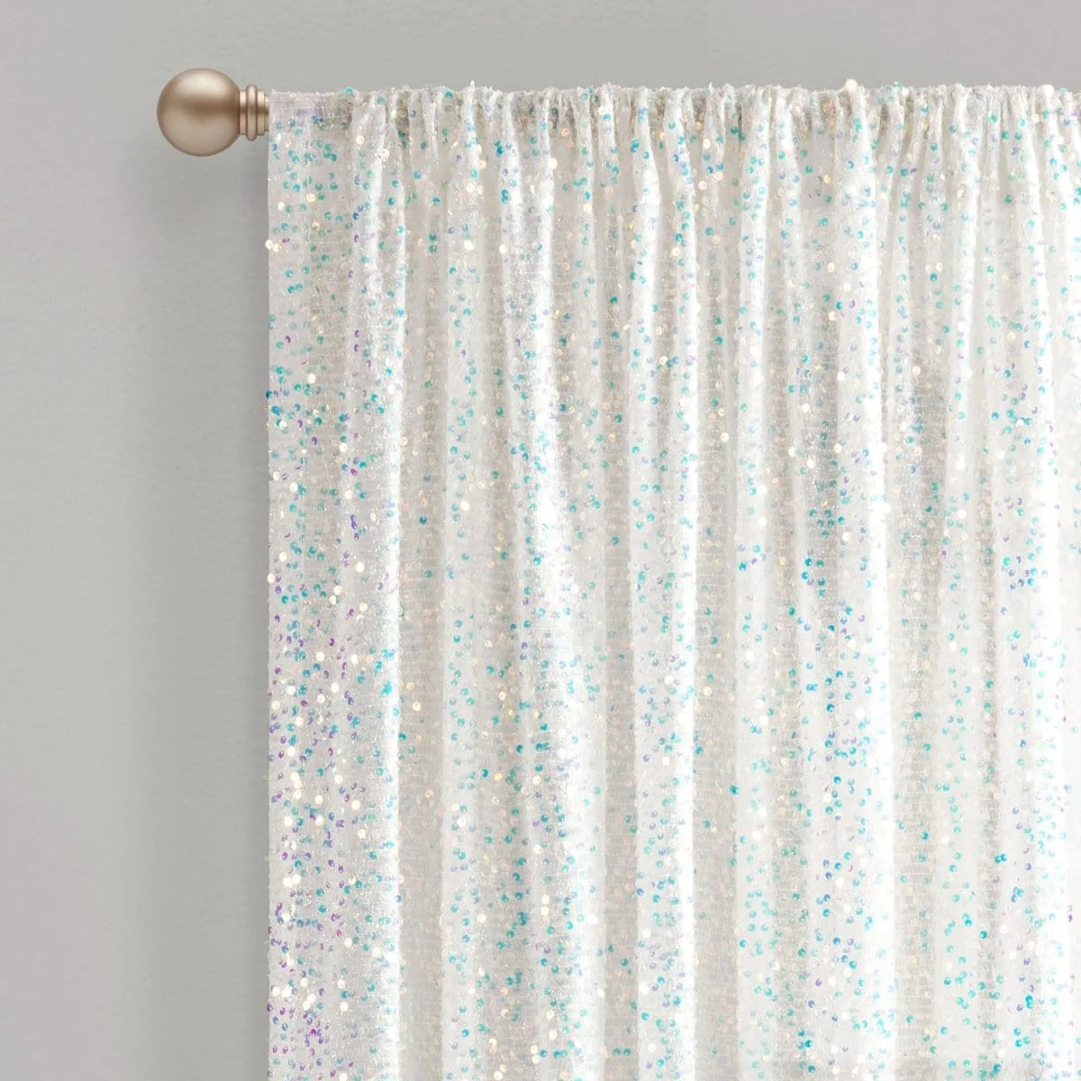 Ballgown Glam Sparkle Sequins Window Curtain Panel - Image 5