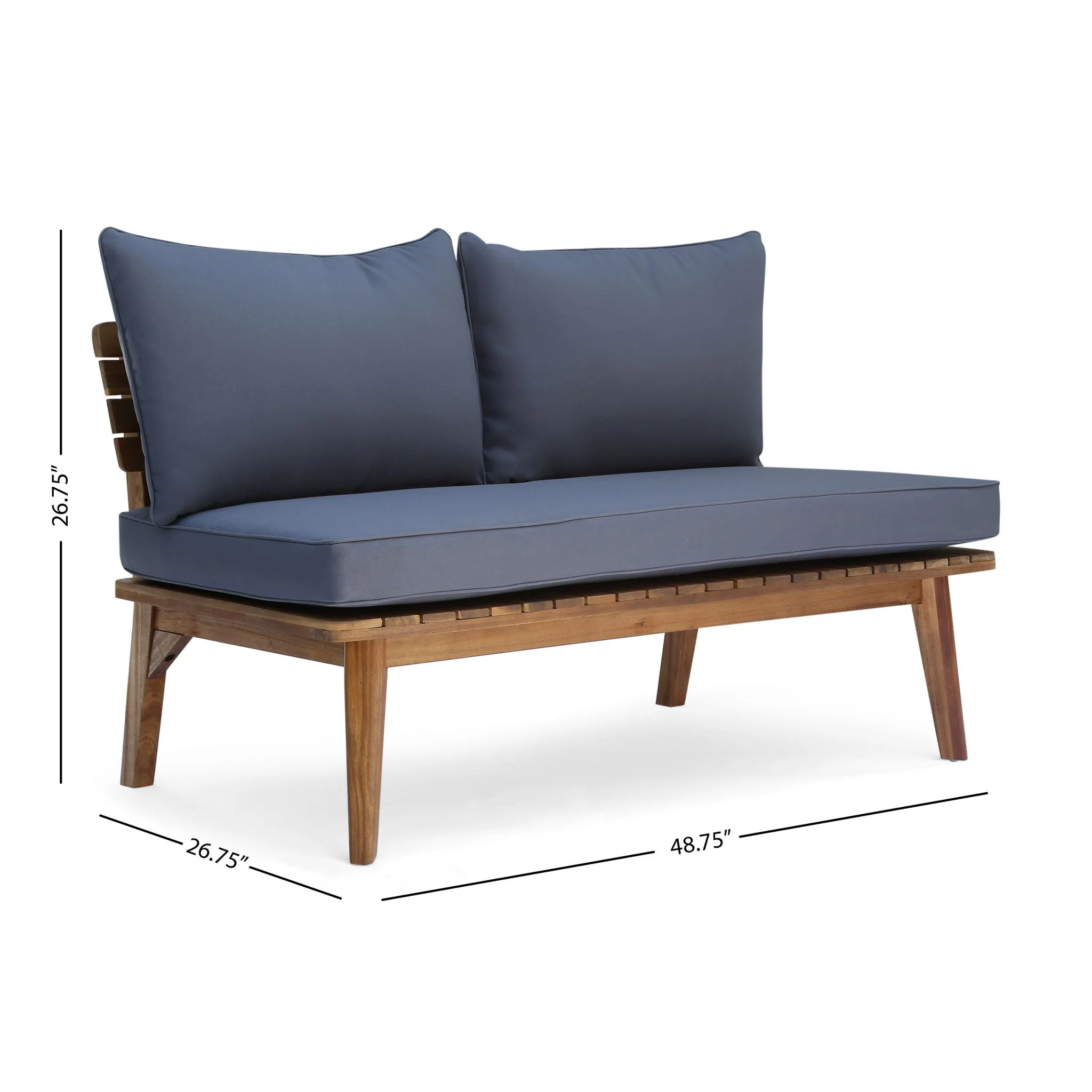 Balmoral Loveseat in Gray - Image 3