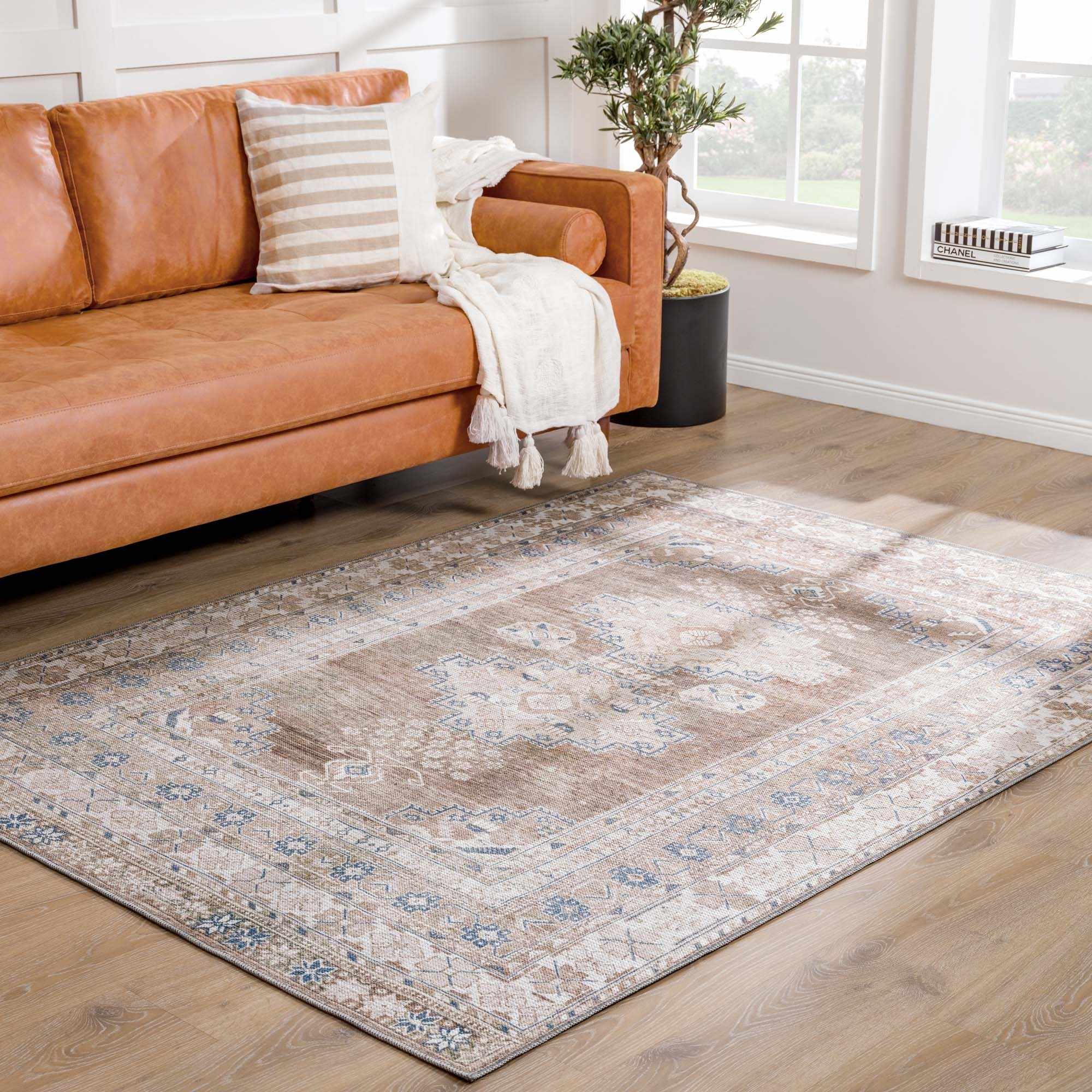 Baltinglass Flat Pile Washable Rug - Image 9
