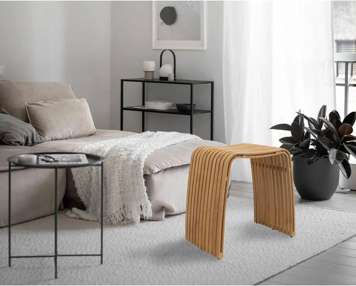 Bamboo Dining Bench 11-7/8L x 18-1/8W x 18-1/8H Inches - Image 6