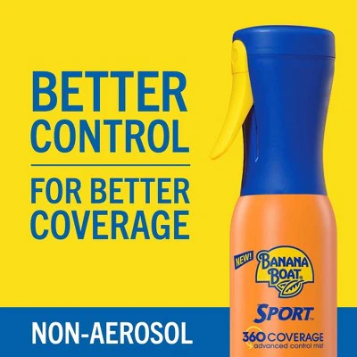 Banana Boat Sport 360 Coverage SPF 50 Sunscreen Mist Spray 5.5 fl oz Imperfect Container - Image 4