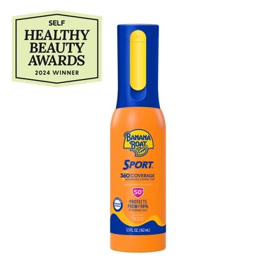 Banana Boat Sport 360 Coverage SPF 50 Sunscreen Mist Spray 5.5 fl oz Imperfect Container - Image 8