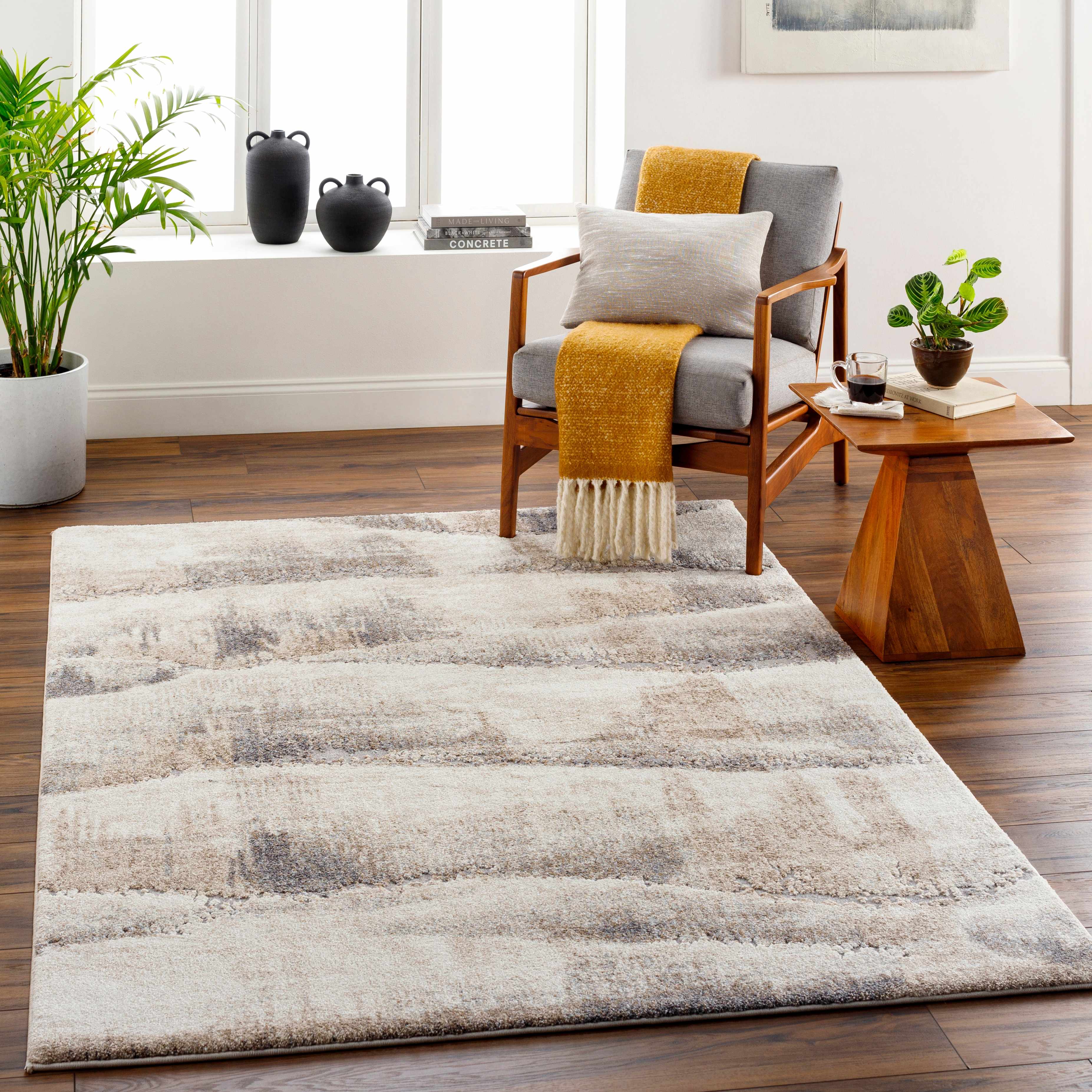 Banji Abstract Waves Area Rug - Image 2