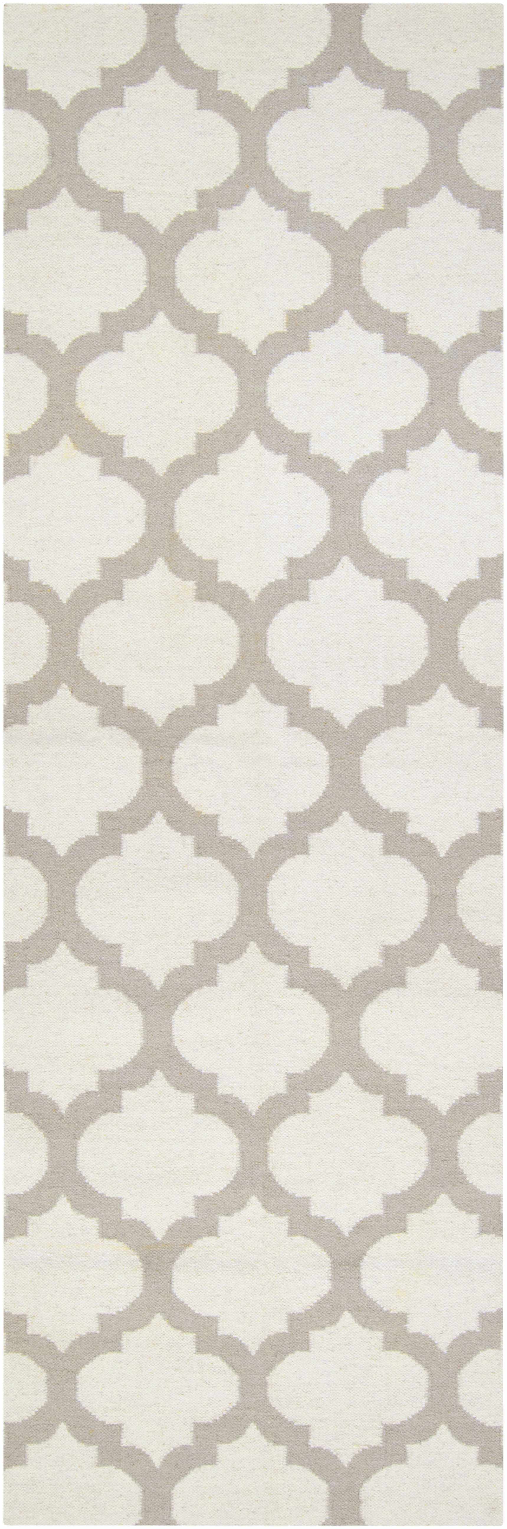 Banks Ivory/Gray Trellis Wool Rug - Clearance - Image 8