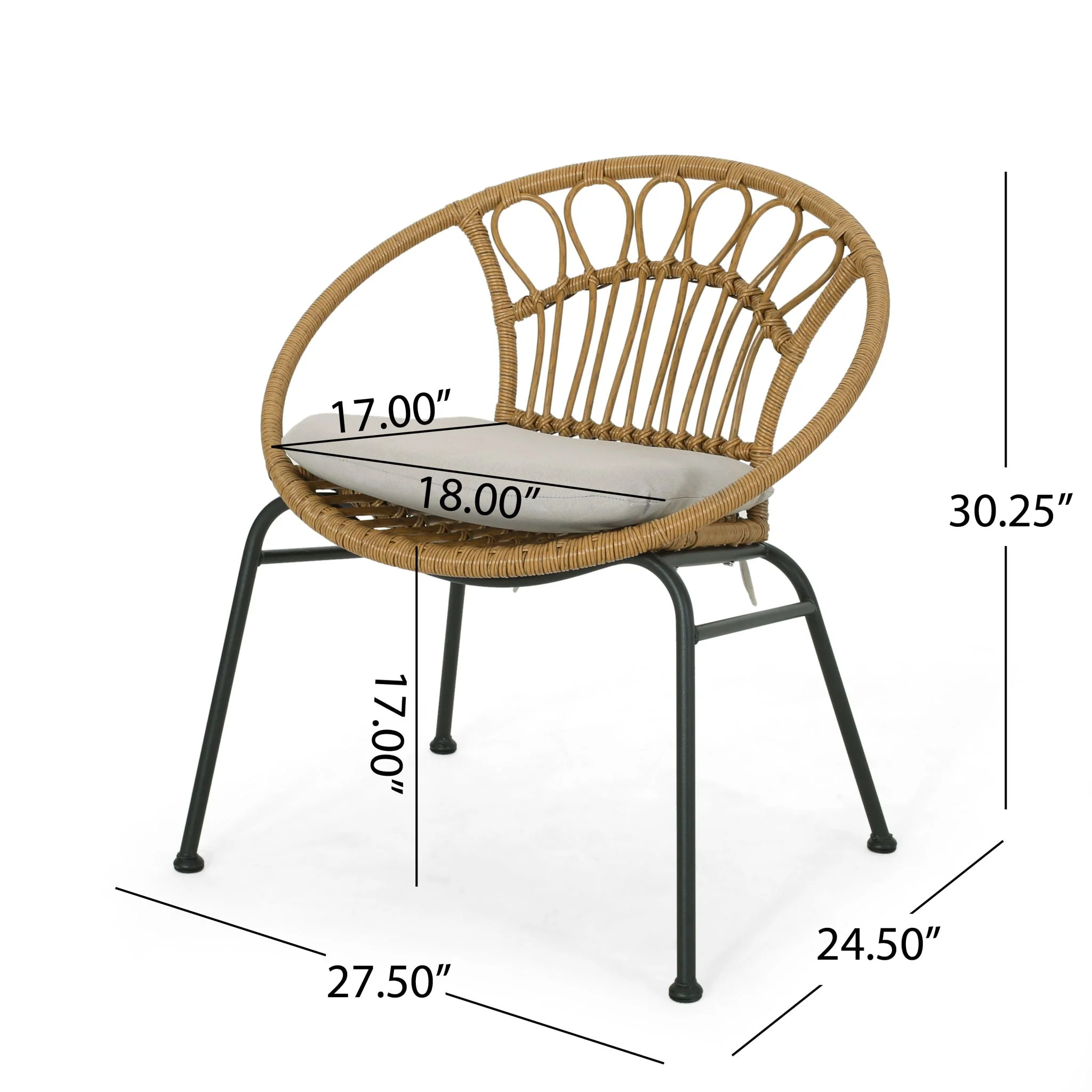 Banya - Chair (Set of 2) - Light Brown - Image 2