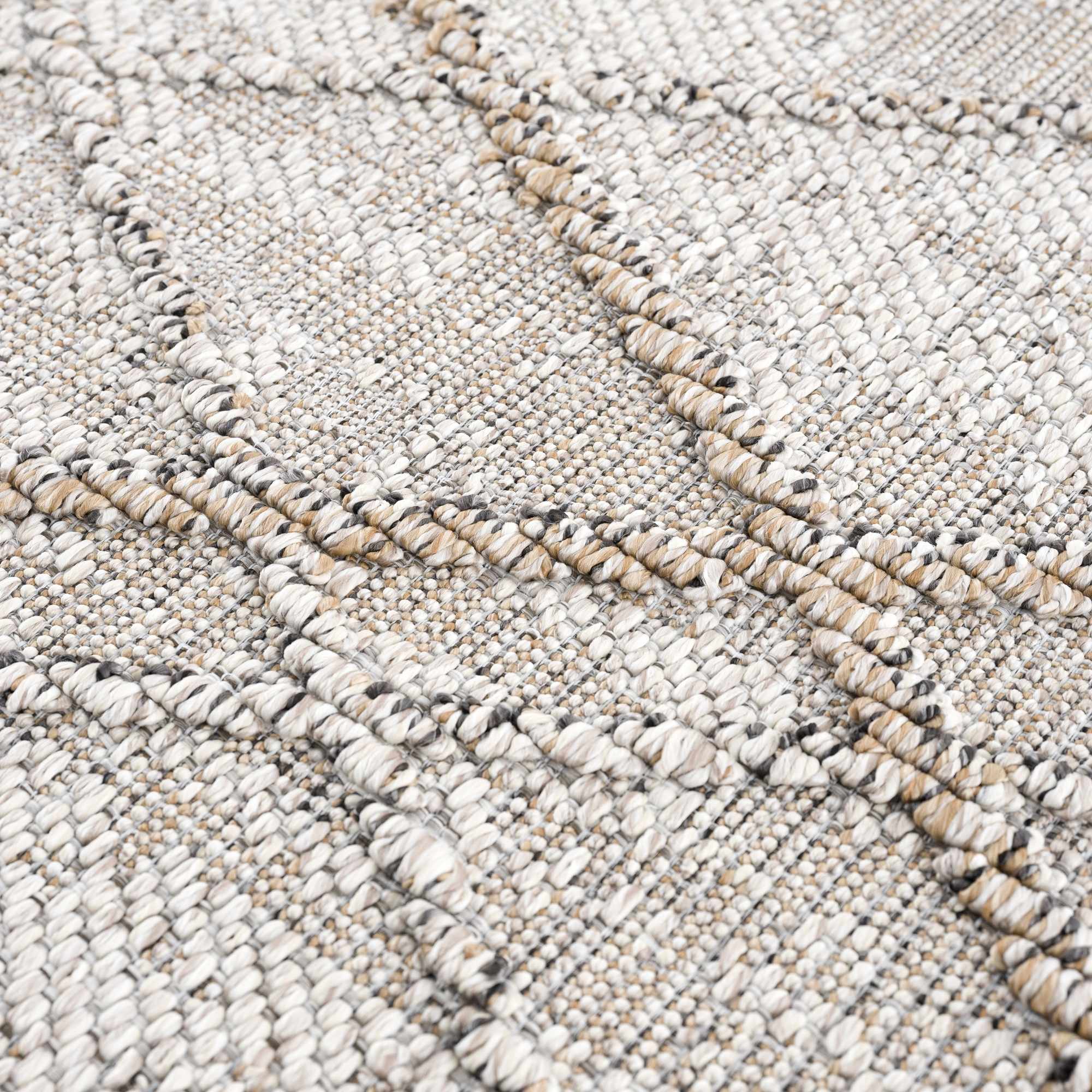 Baqer Bone & Tan Textured Performance Rug - Clearance - Image 14