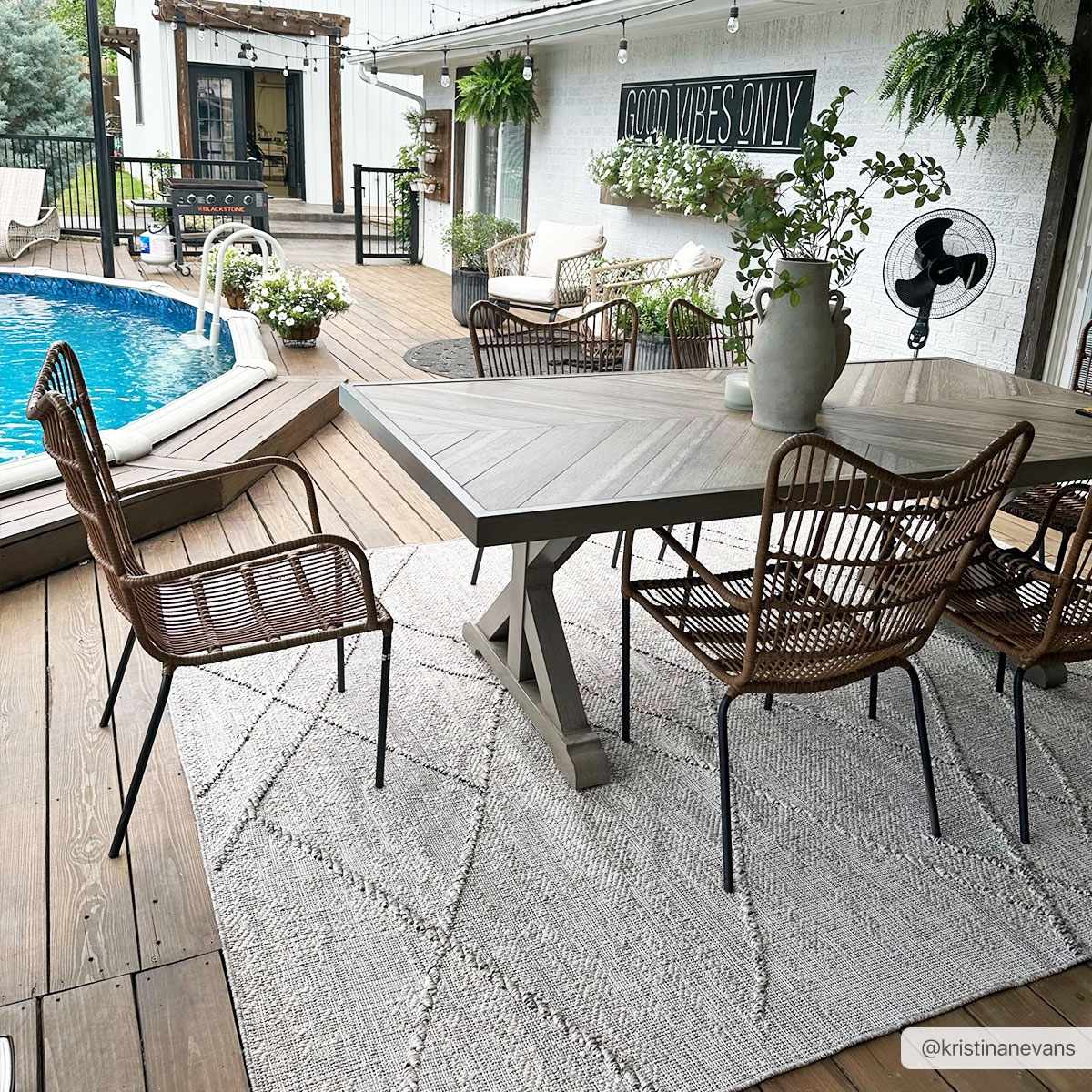 Baqer Bone & Tan Textured Performance Rug - Clearance - Image 2