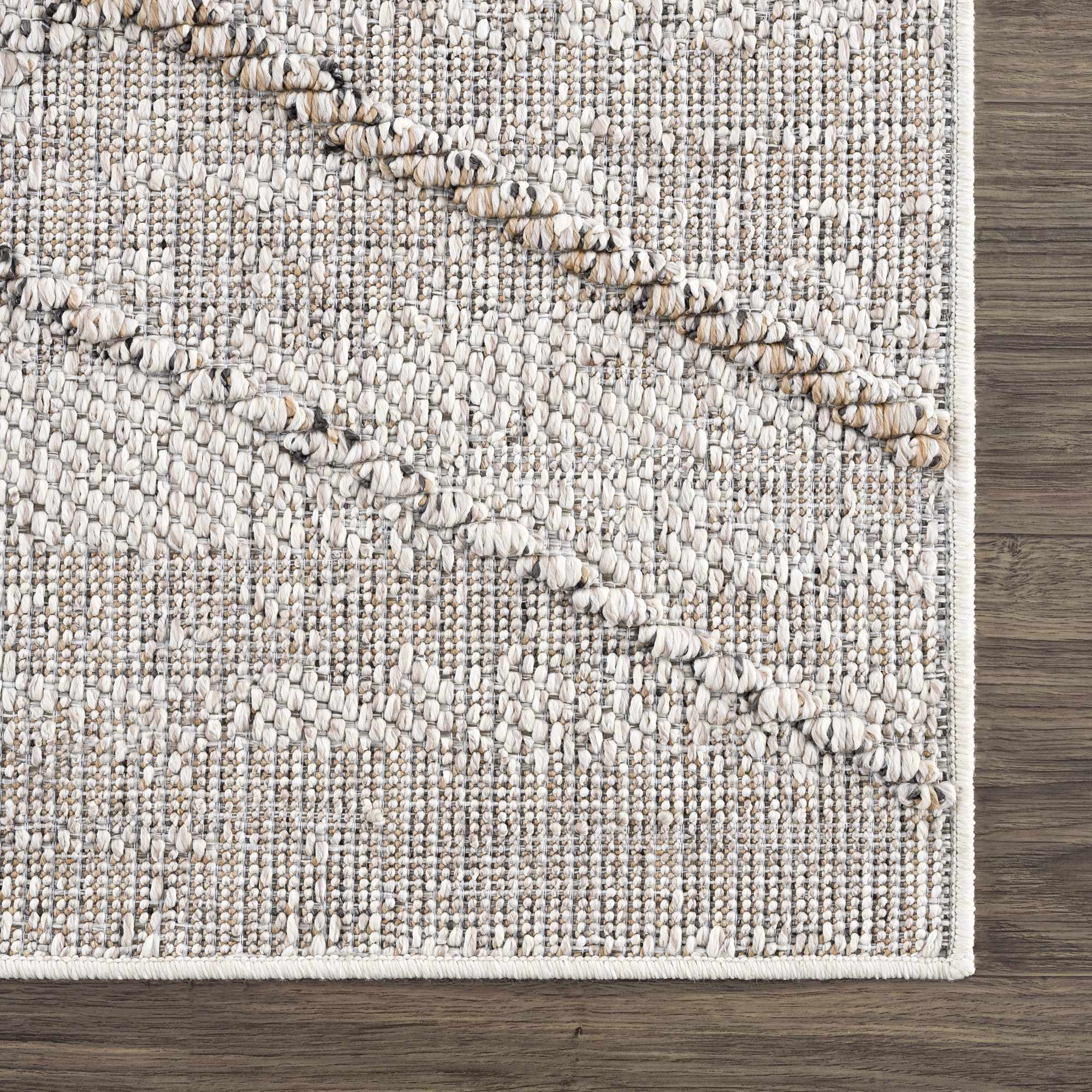 Baqer Bone & Tan Textured Performance Rug - Clearance - Image 9