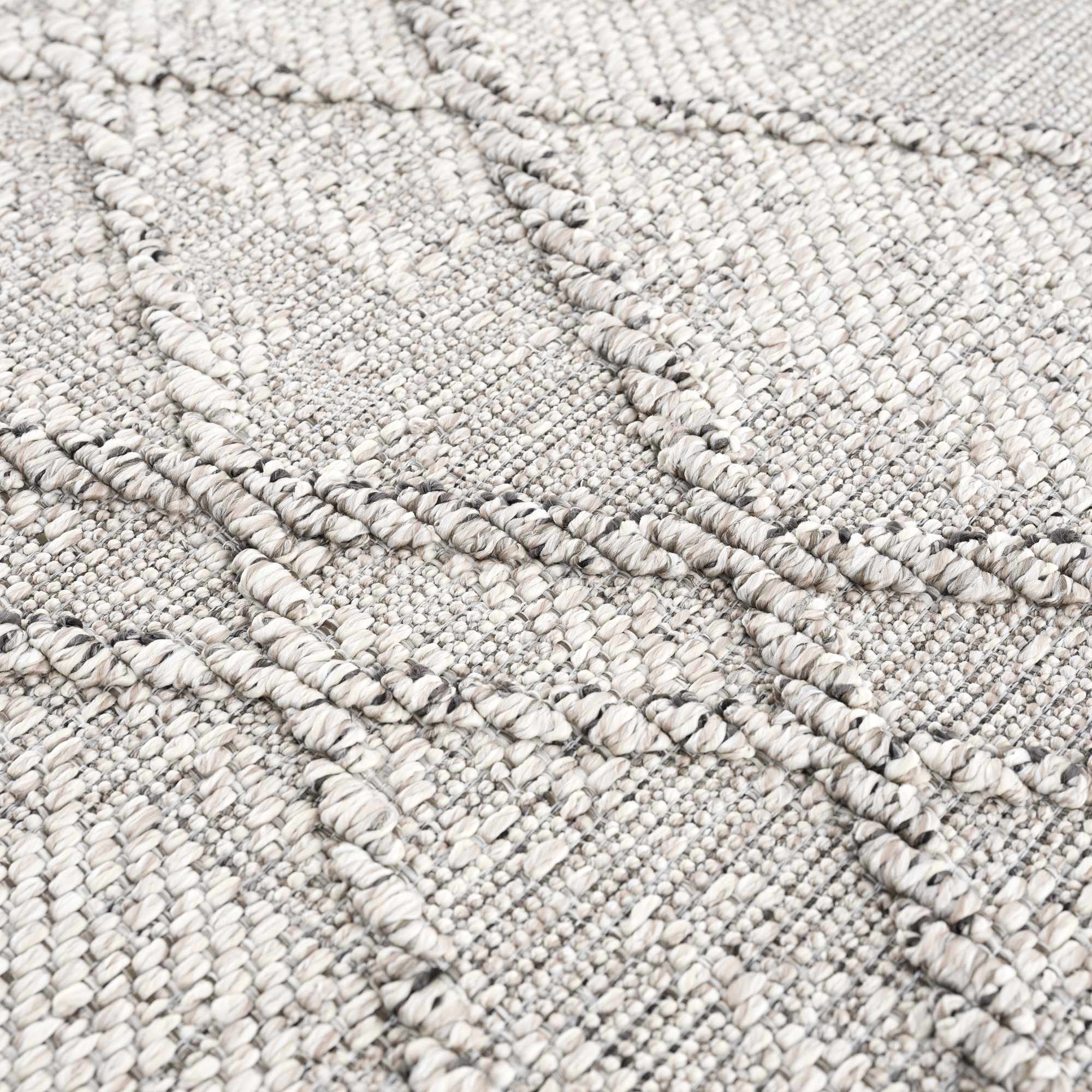 Baqer Bone & Taupe Textured Performance Rug - Clearance - Image 13