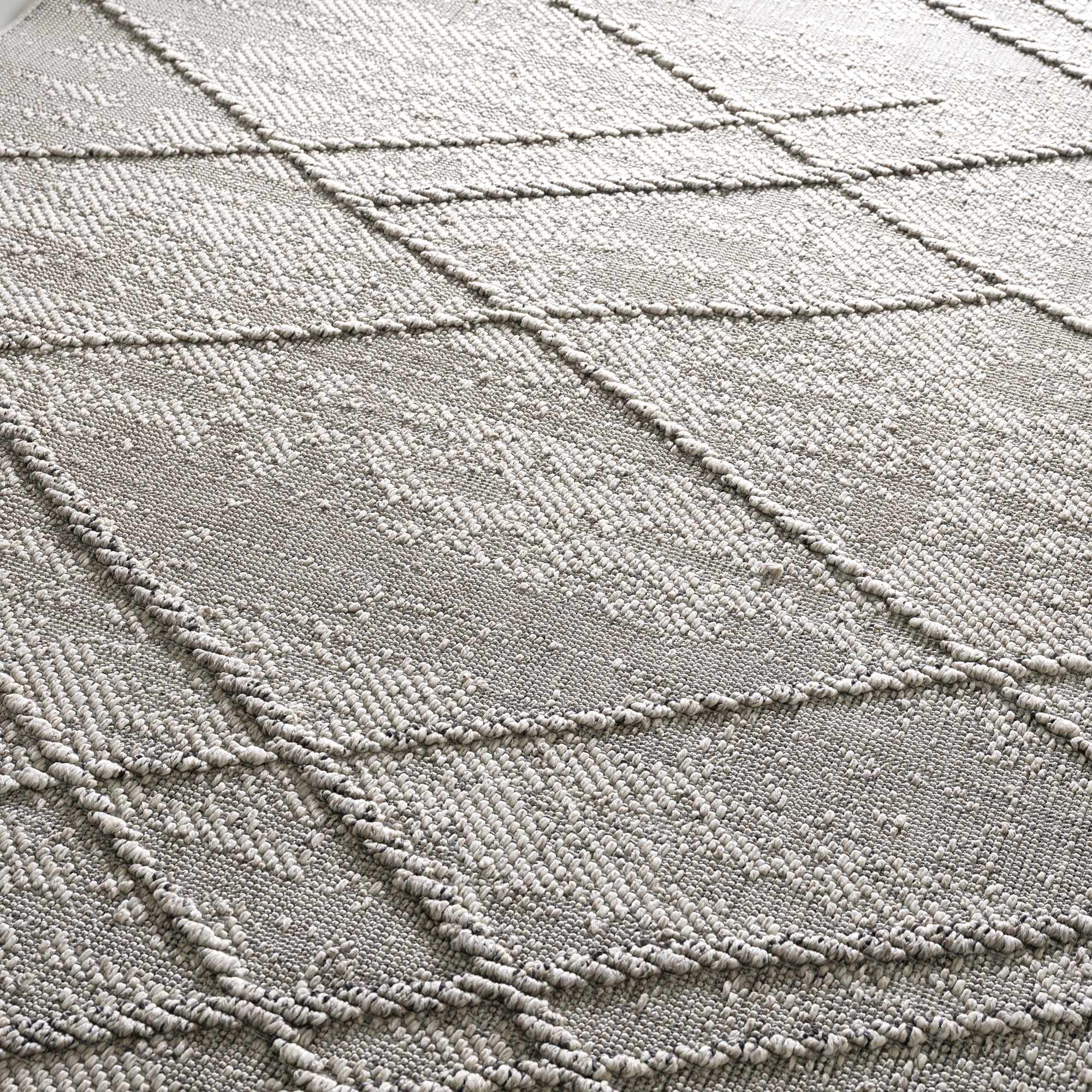 Baqer Bone & Taupe Textured Performance Rug - Clearance - Image 15