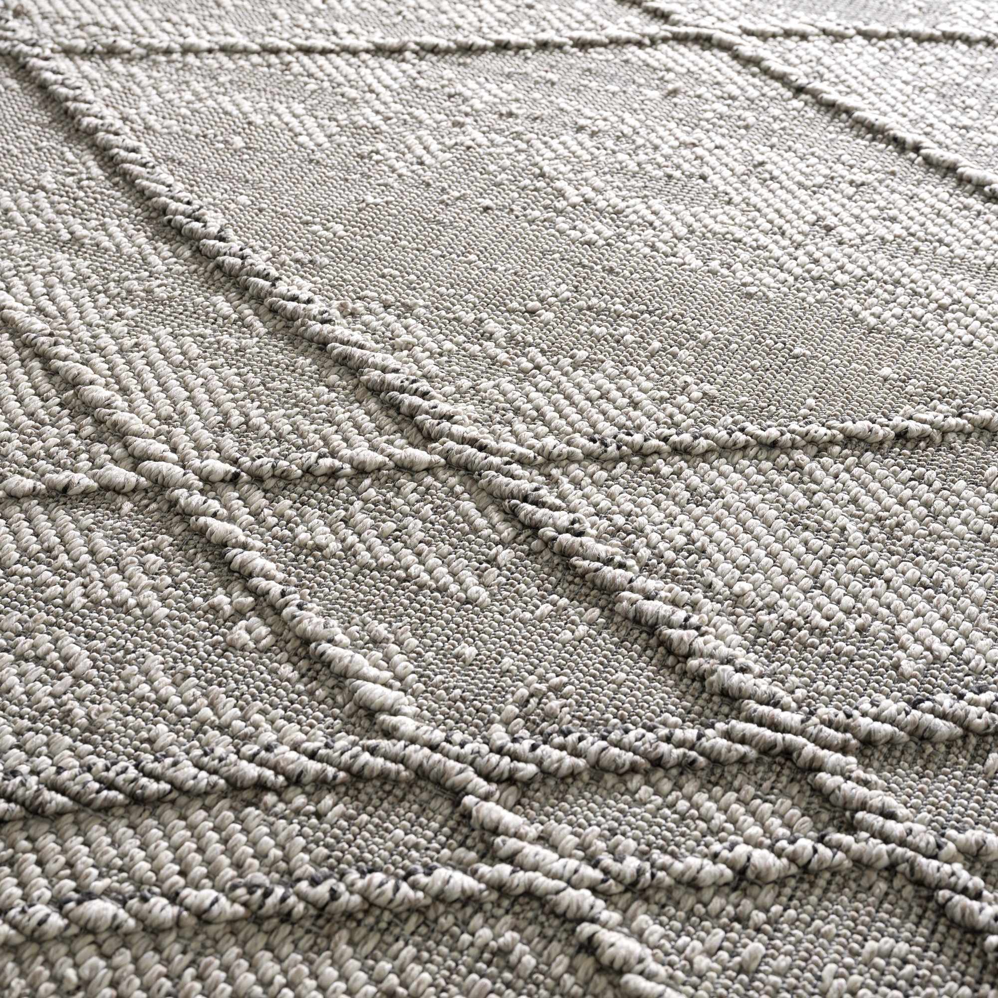 Baqer Bone & Taupe Textured Performance Rug - Clearance - Image 17