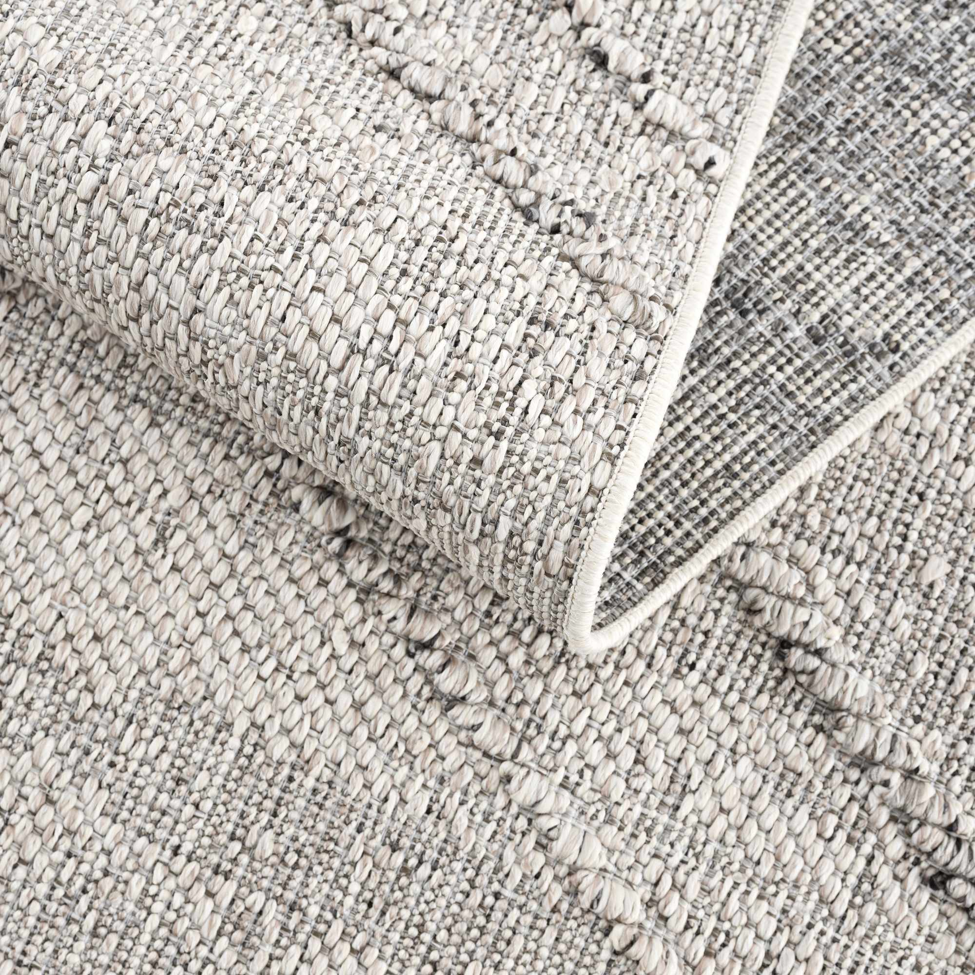 Baqer Bone & Taupe Textured Performance Rug - Clearance - Image 18