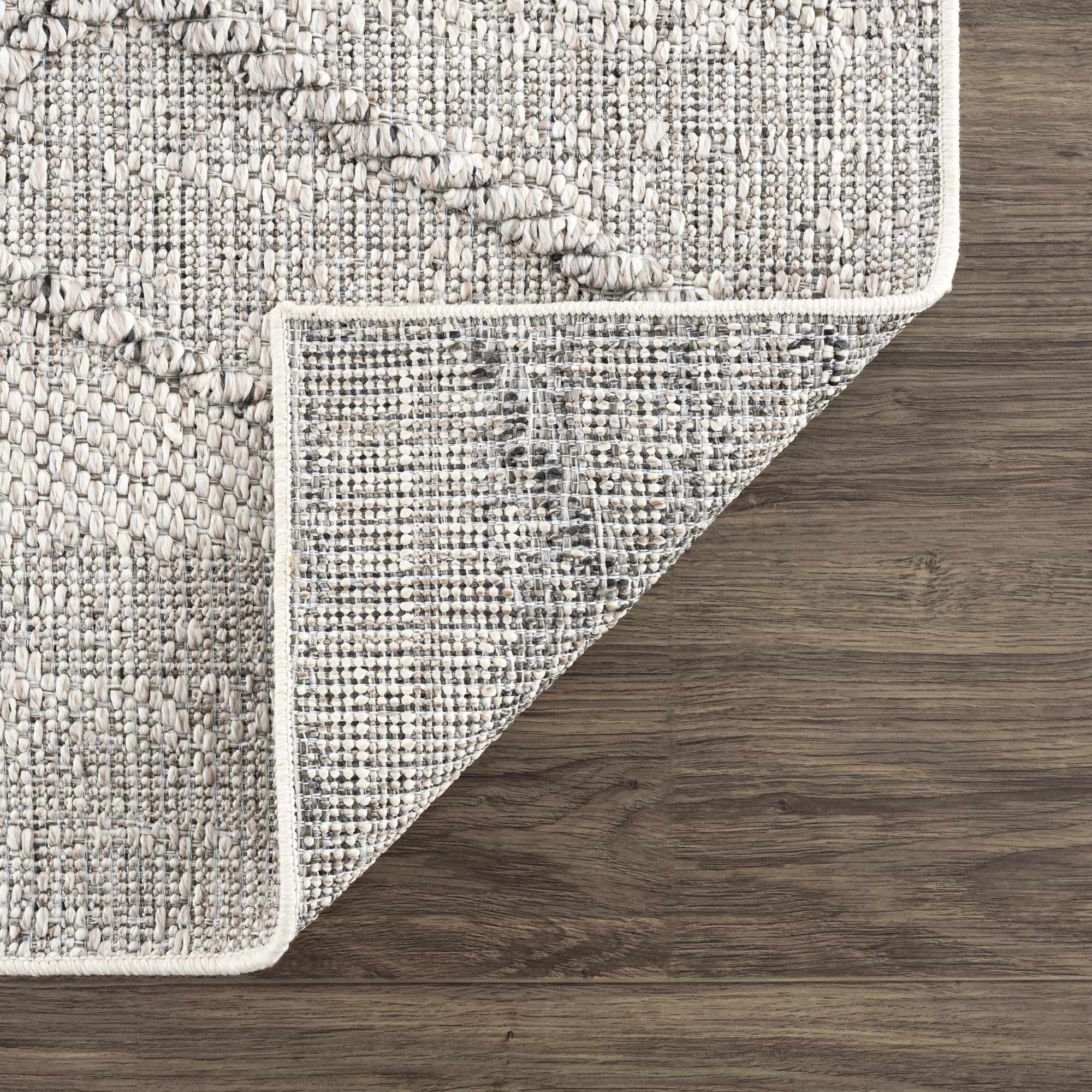 Baqer Bone & Taupe Textured Performance Rug - Clearance - Image 5