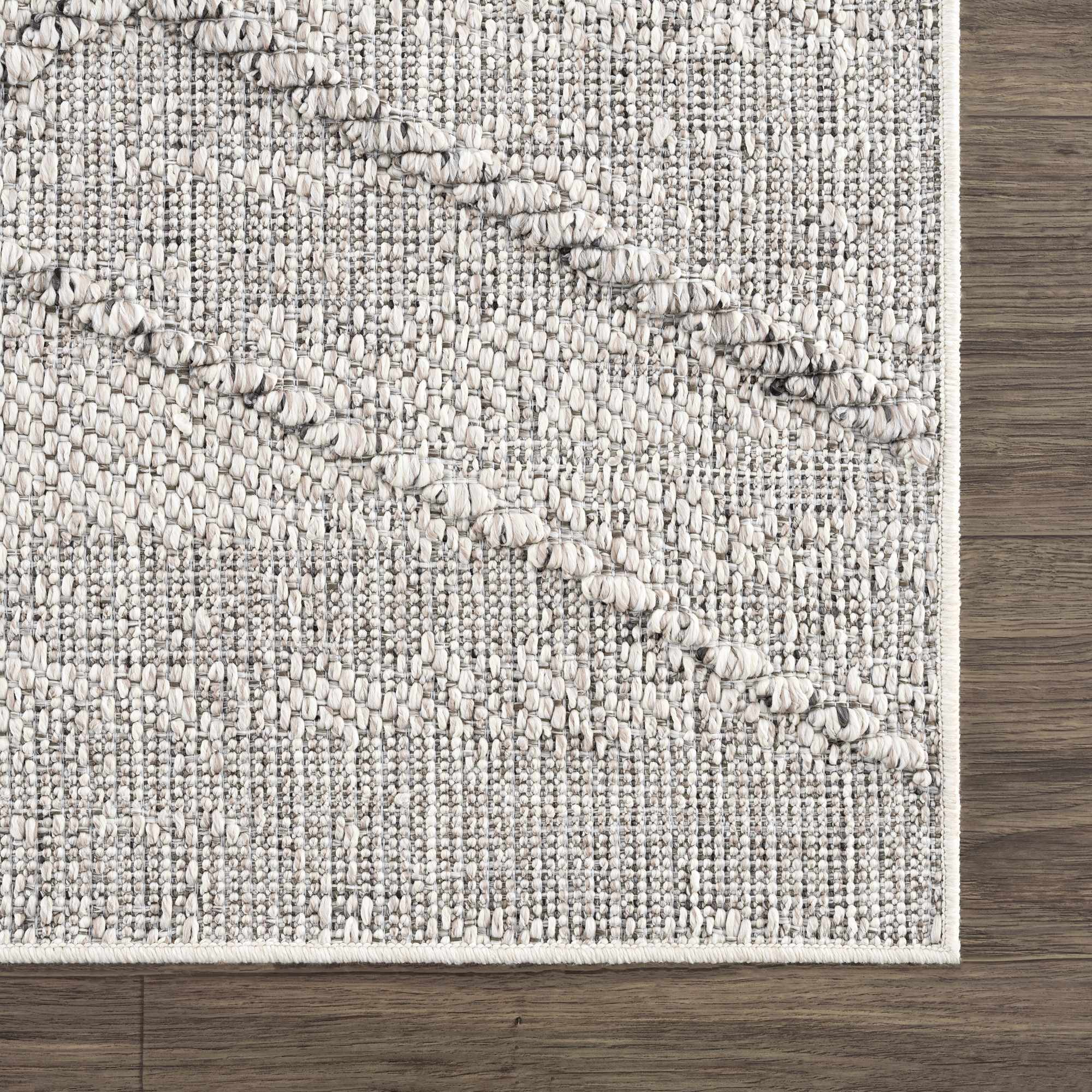 Baqer Bone & Taupe Textured Performance Rug - Clearance - Image 8