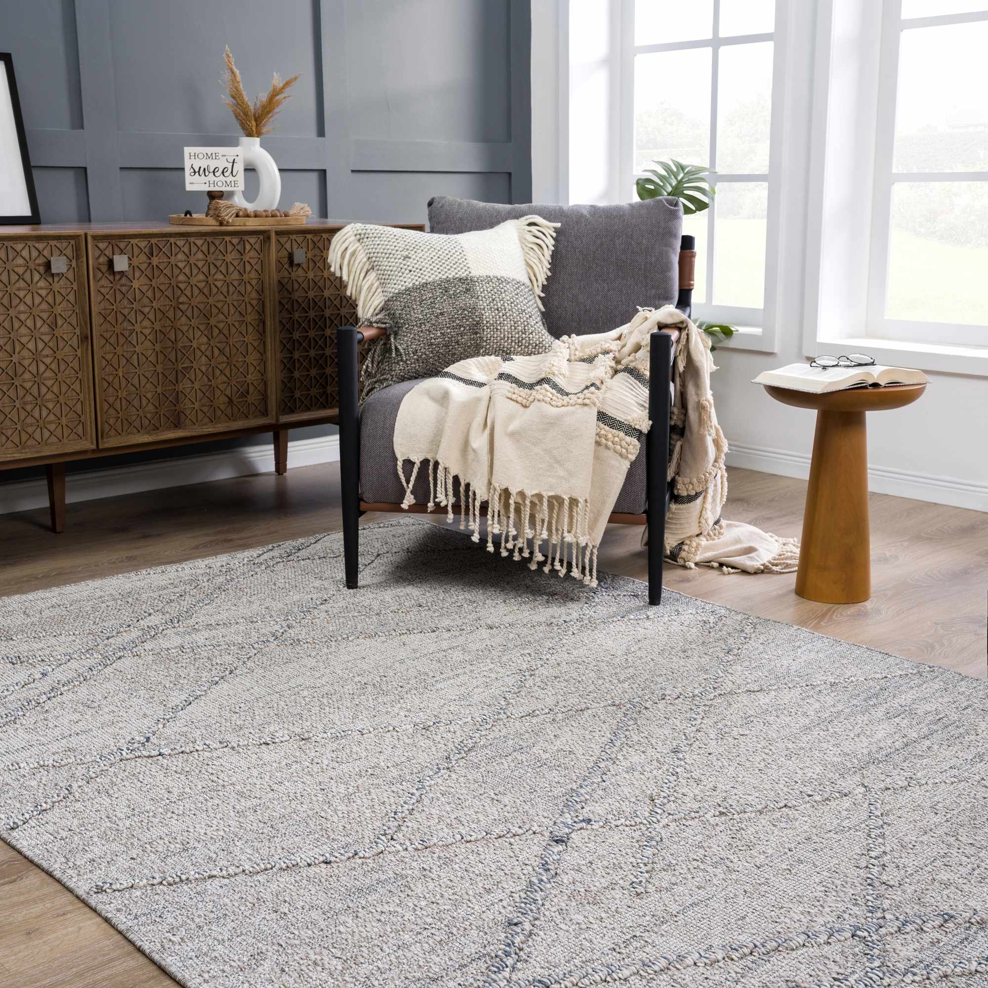 Baqer Taupe & Gray Textured Performance Rug - Clearance - Image 12