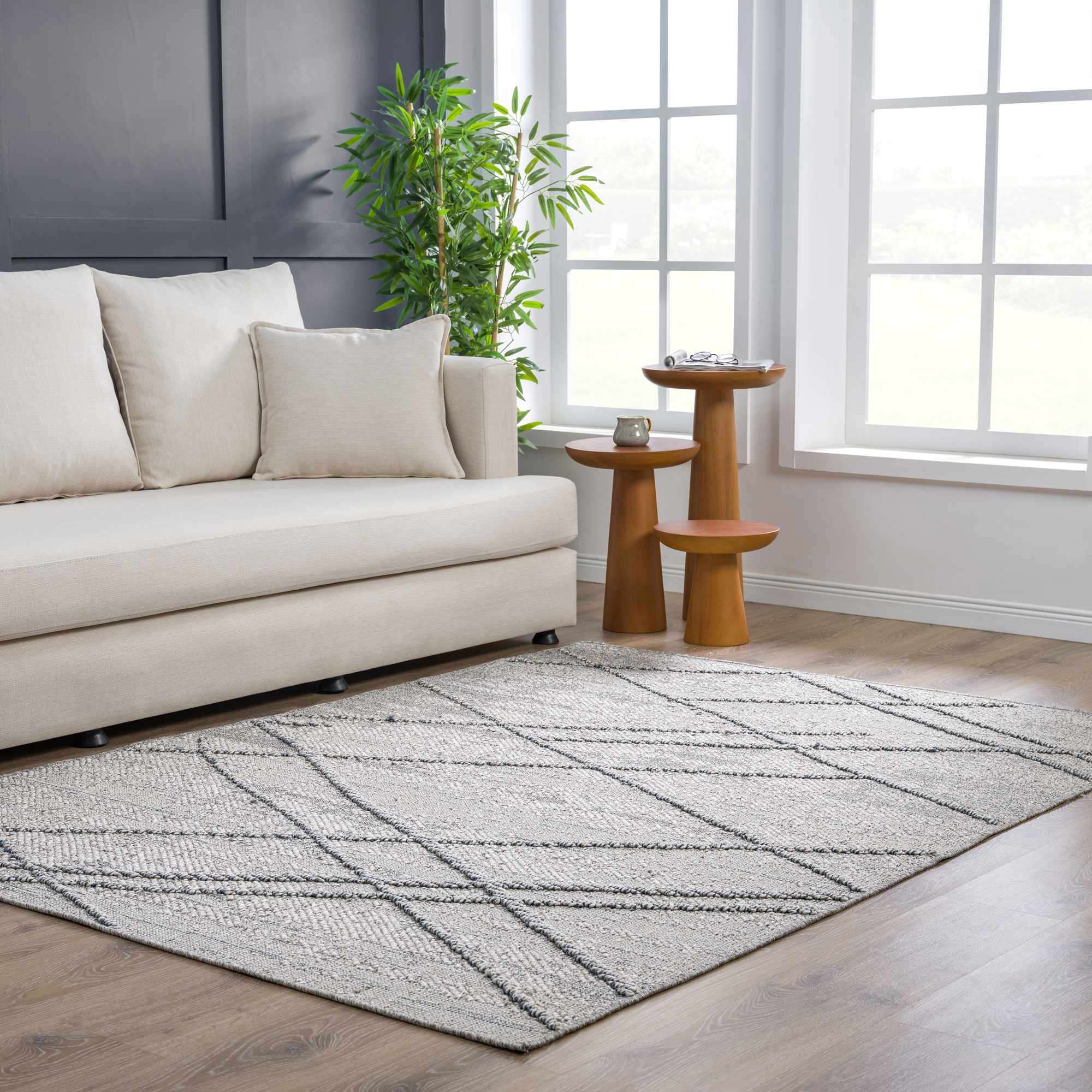 Baqer Taupe & Gray Textured Performance Rug - Clearance - Image 14