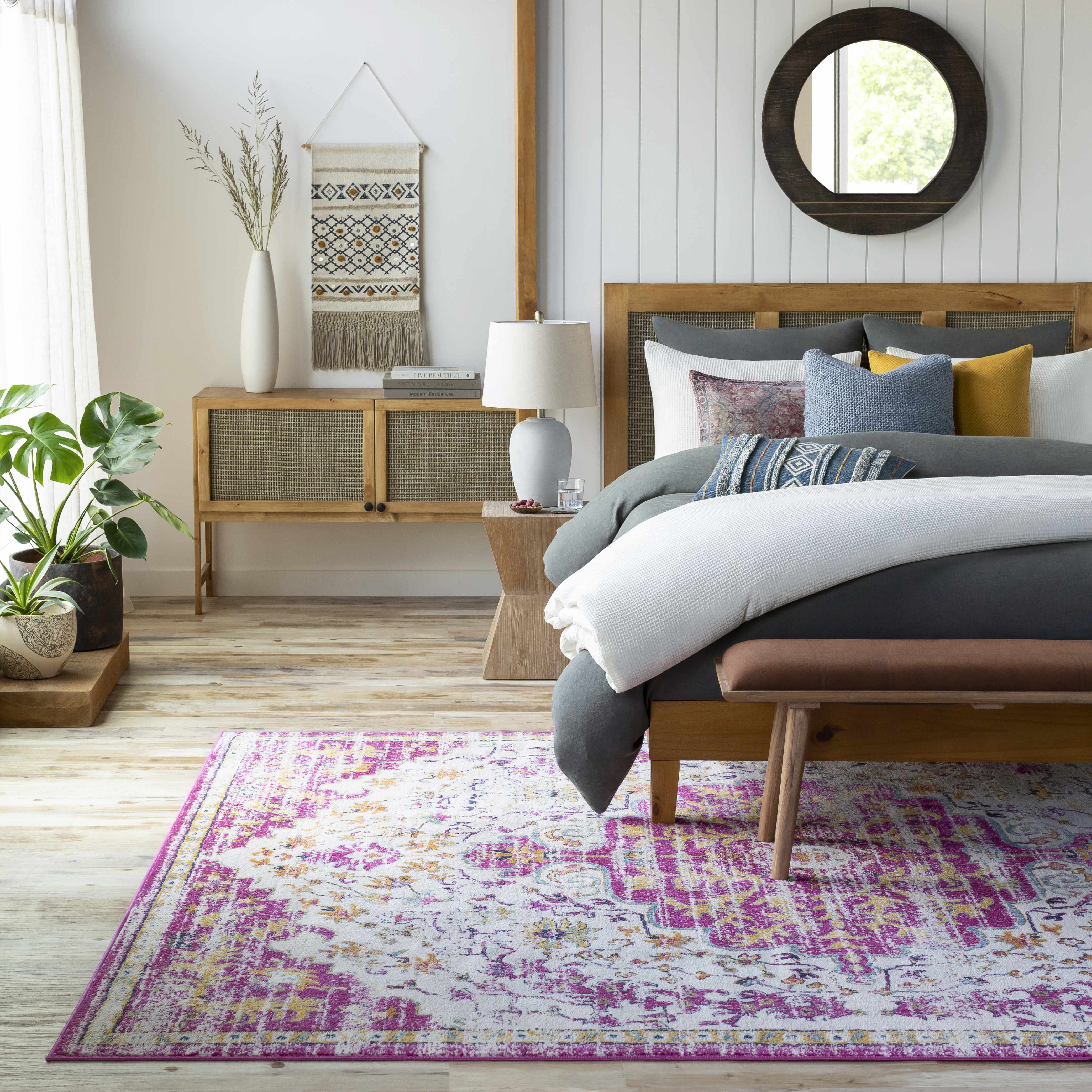Barceloneta Magenta Area Rug - Image 2