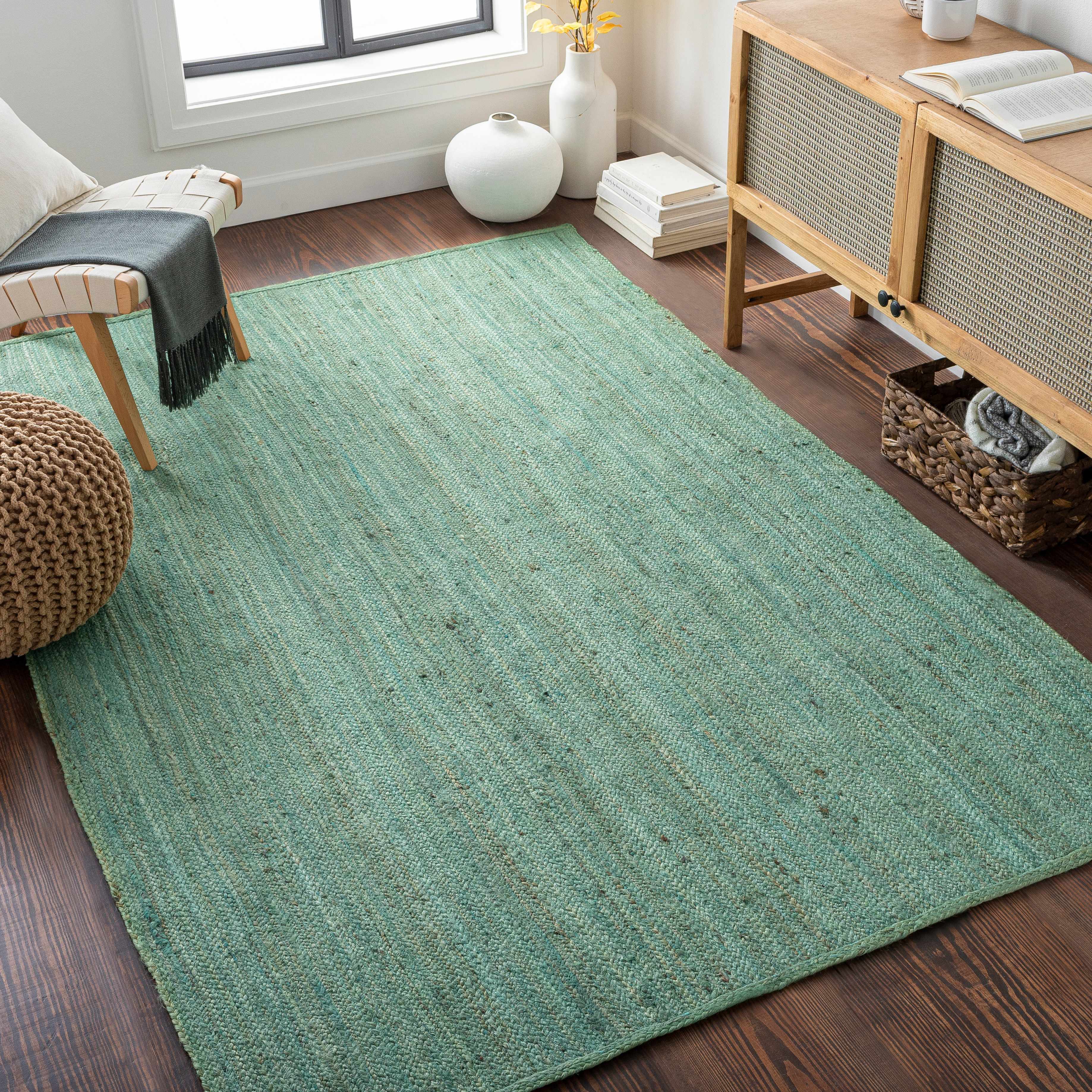 Barksdale Green Hand Woven Jute - Clearance - Image 2