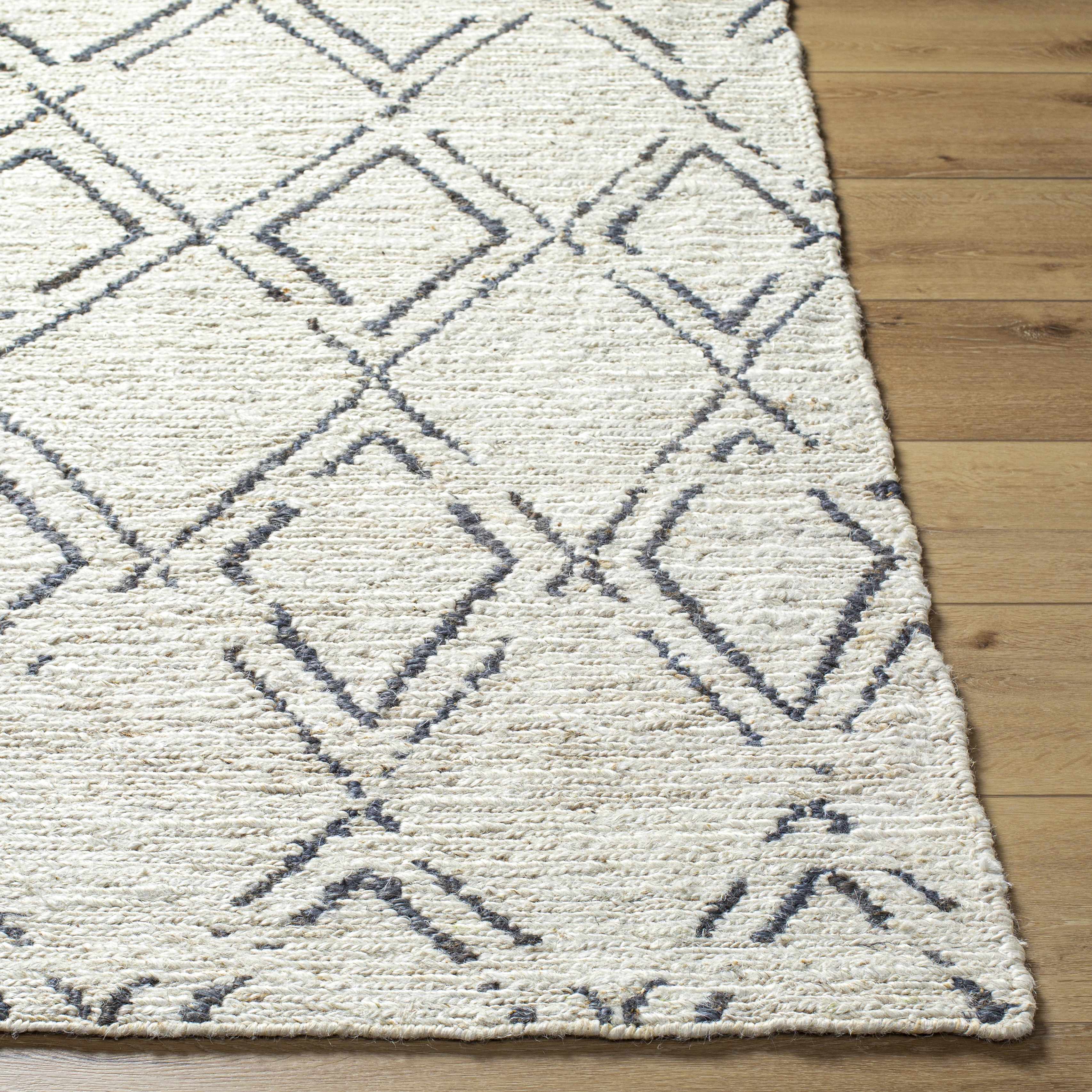 Barlig Beige Trellis Jute Carpet - Clearance - Image 2