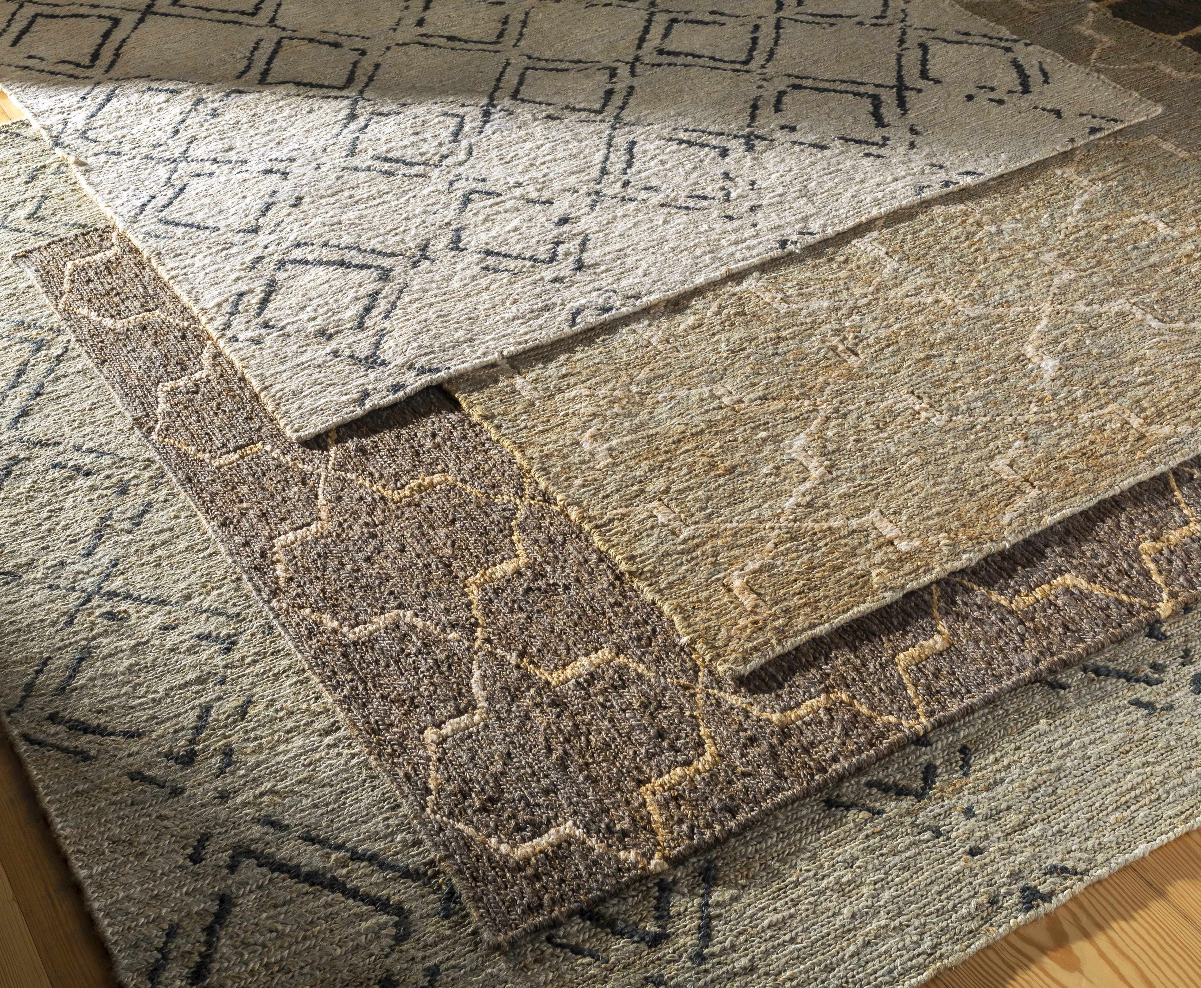 Barlig Beige Trellis Jute Carpet - Clearance - Image 5