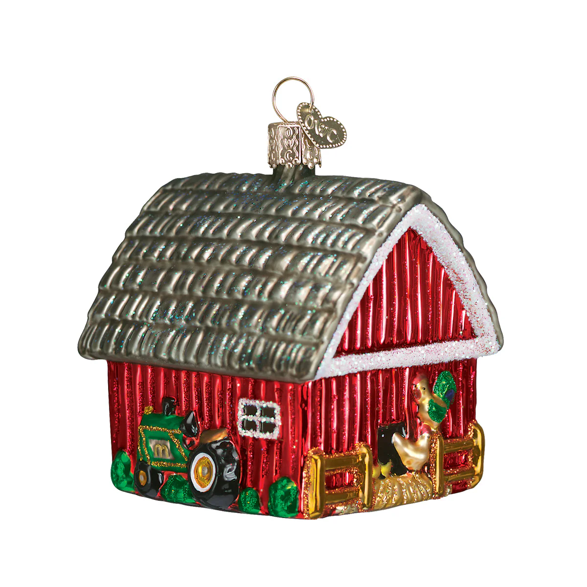 Barn Ornament by Old World Christmas - Image 4