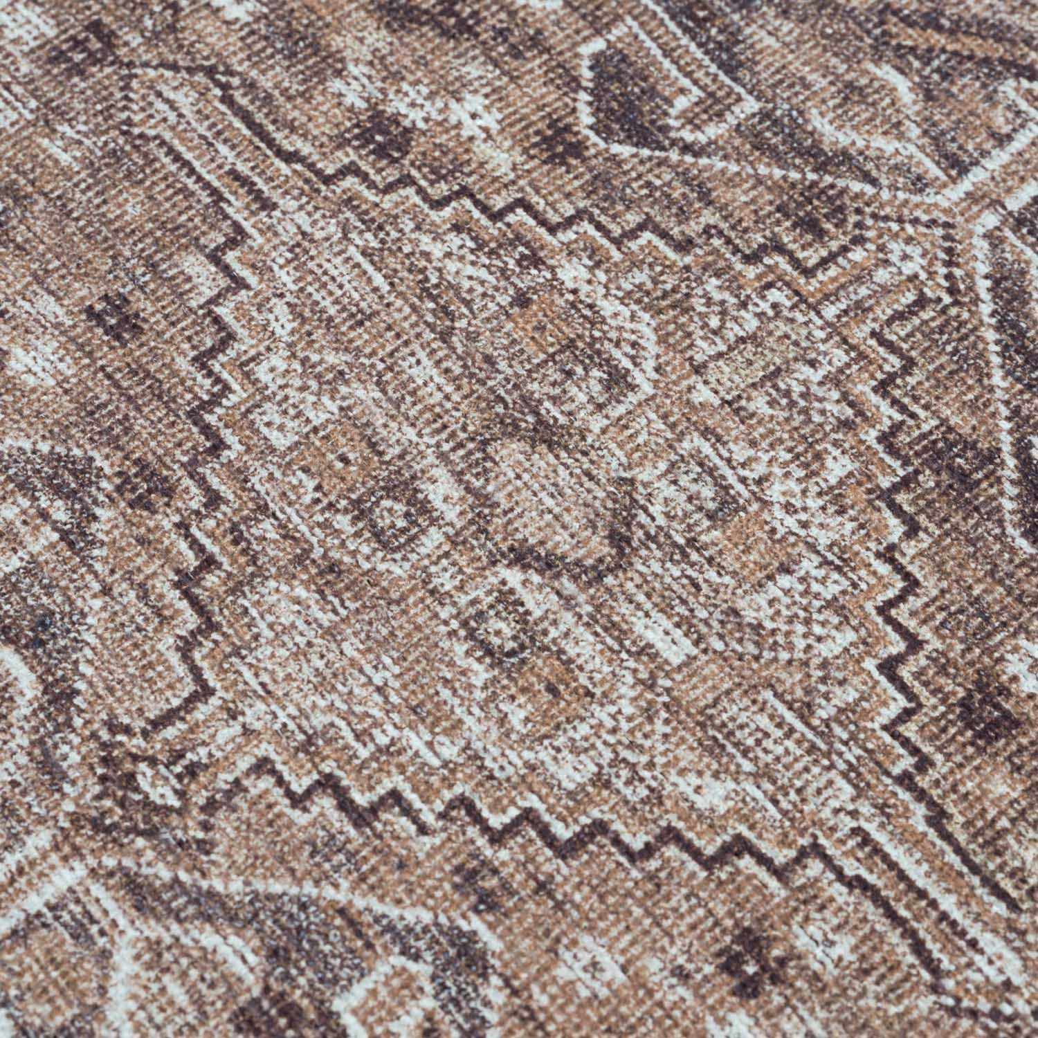 Barny Brown Flat Pile Washable Rug - Image 13