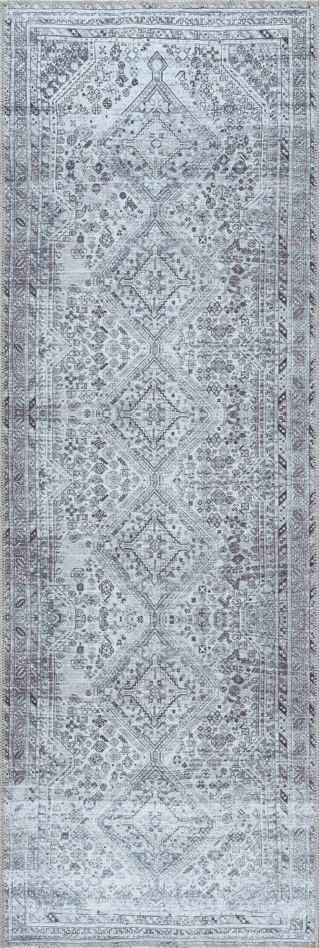 Barny Gray Denim Washable Rug - Image 11